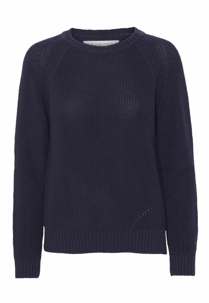 GROBUND Sally strik - den navy-blå