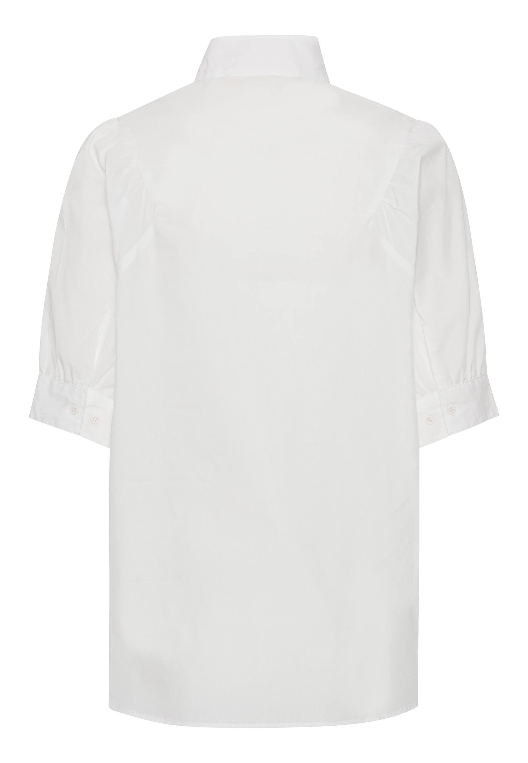 GROBUND Flora skjorte - den med korte ærmer i Hvid