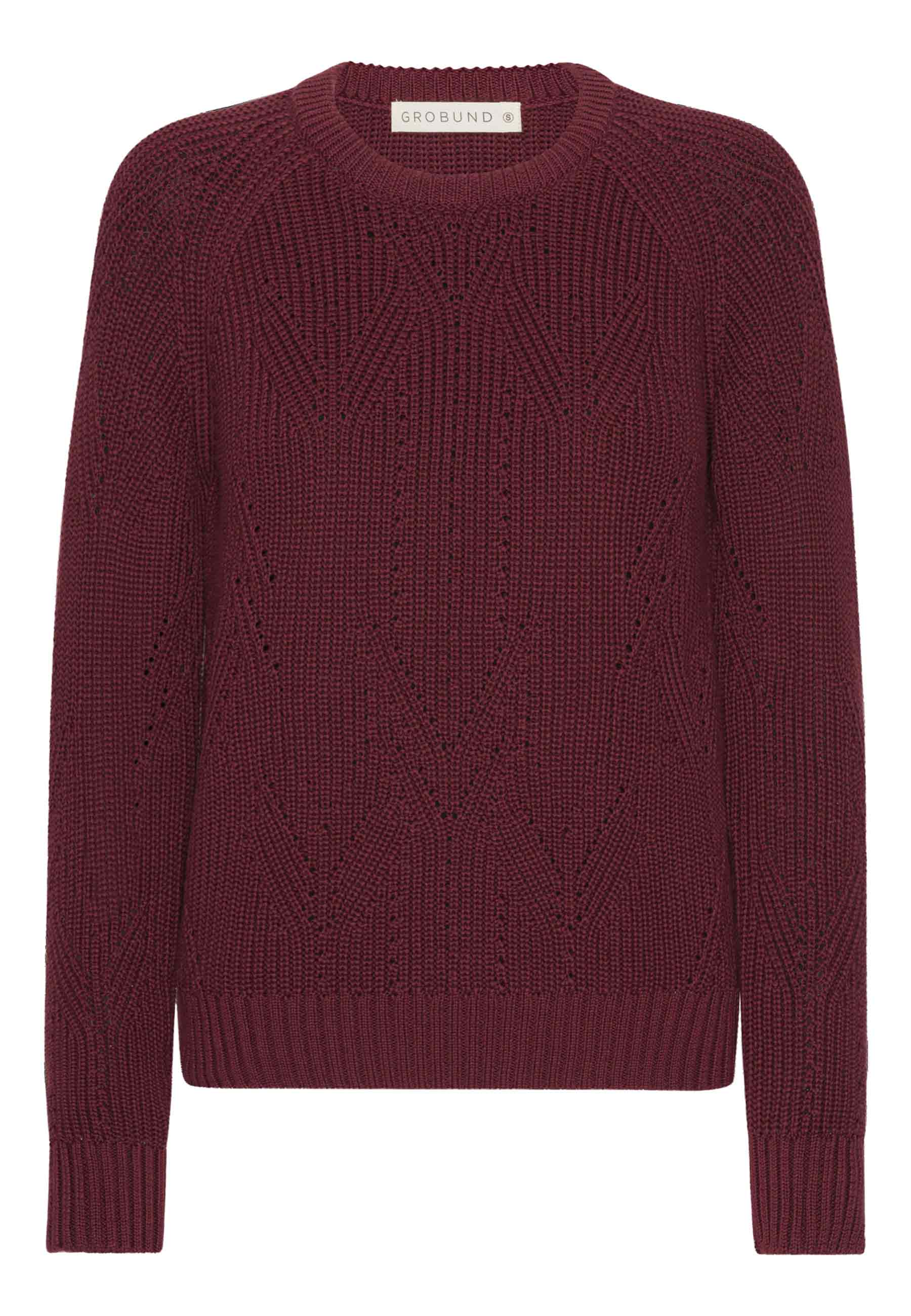 GROBUND Filuca strikken - den i Mørk blomme