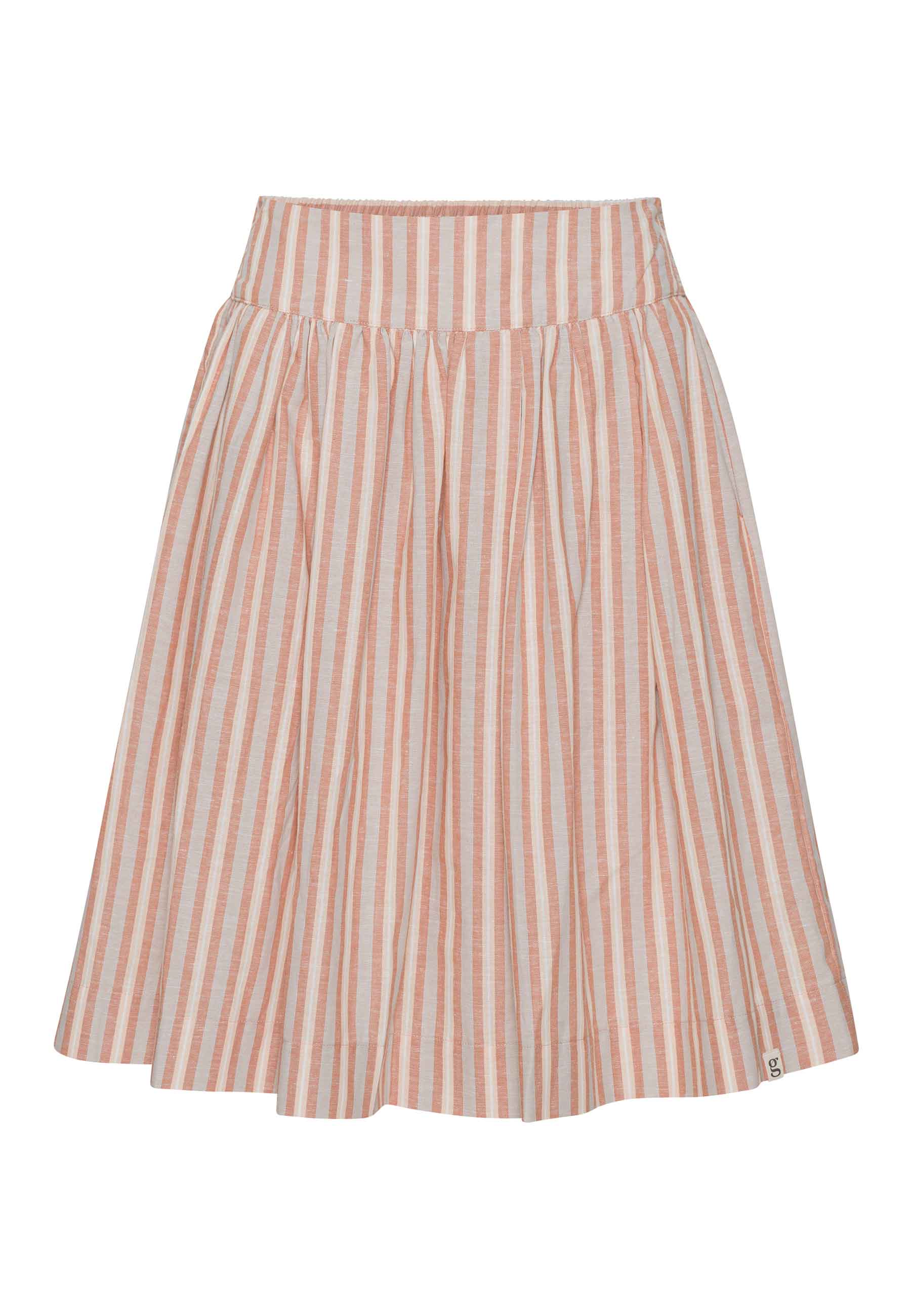 GROBUND Svala nederdelen - den med abrikos-striber