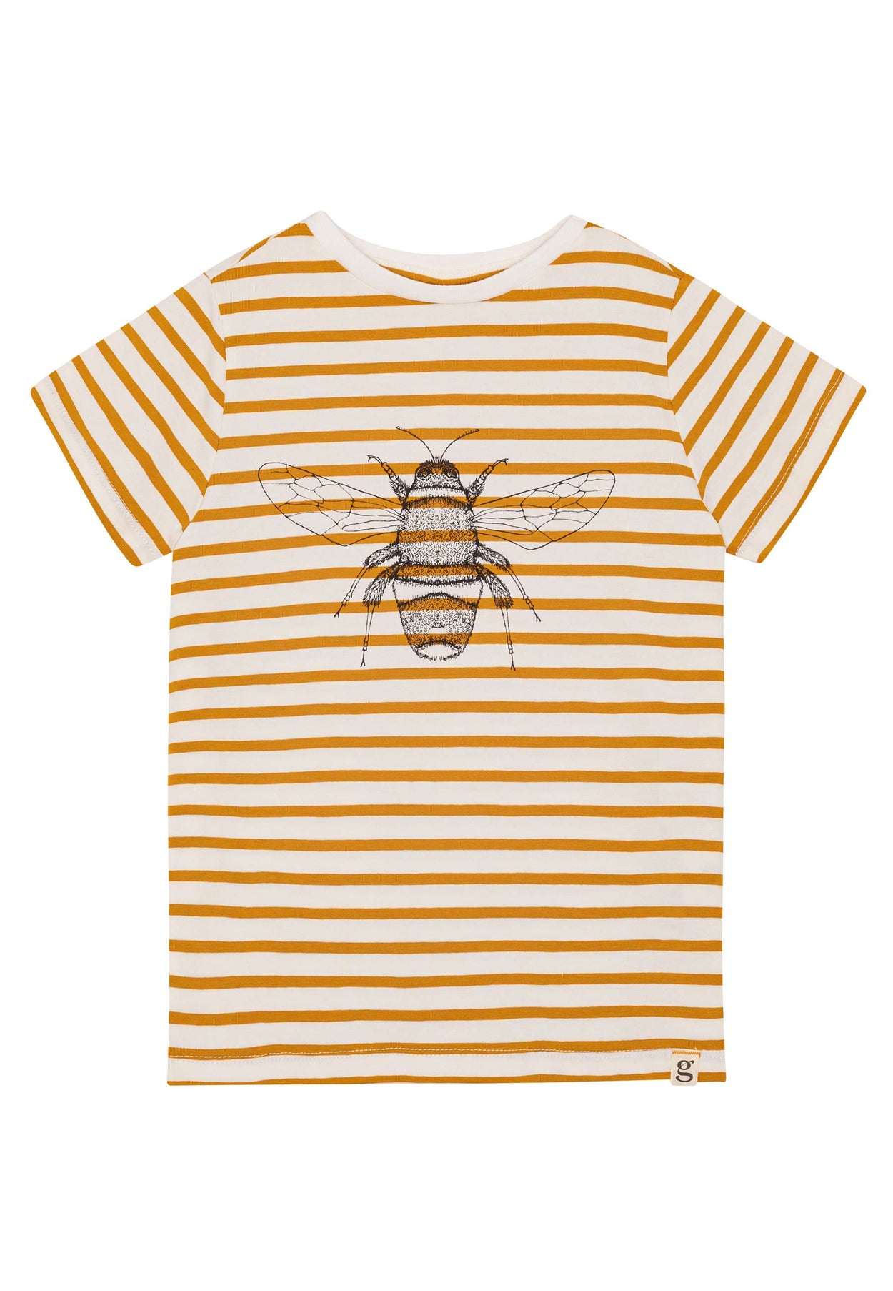 GROBUND Chris t-shirten mini - den med gyldne striber og bi