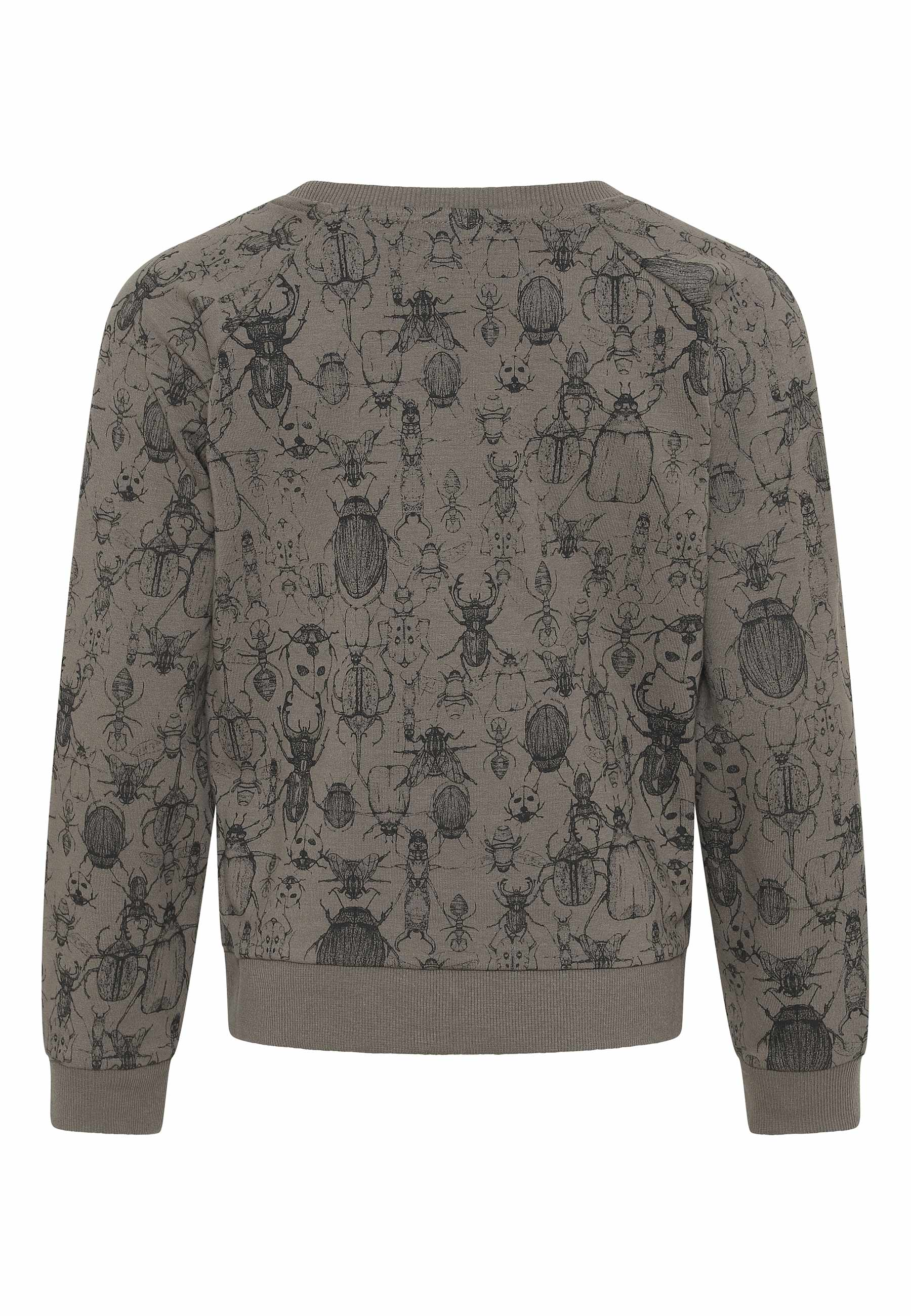 GROBUND Calle sweatshirten mini - den i muskat med insektprint