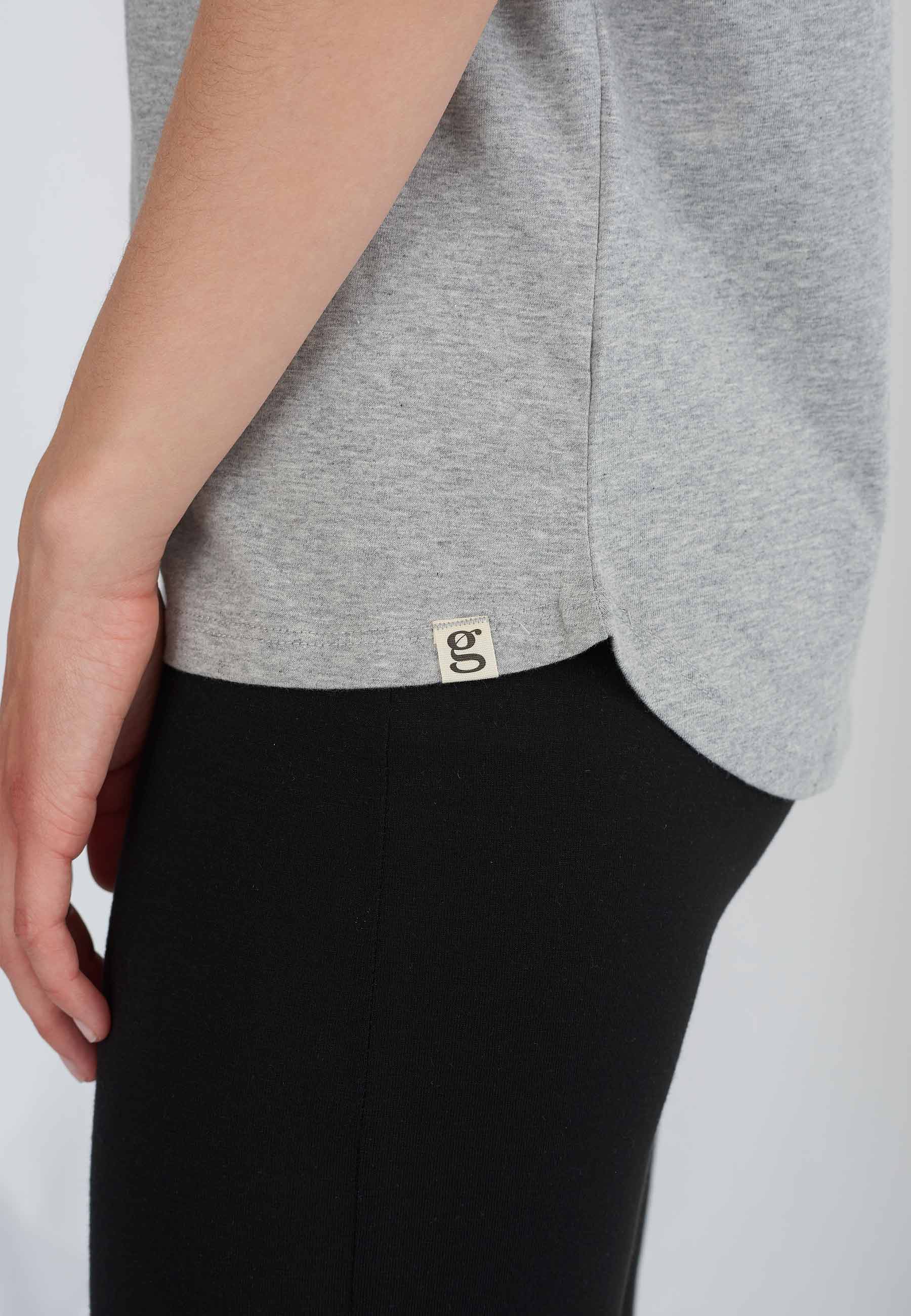 GROBUND Mille t-shirten - den i grå melange