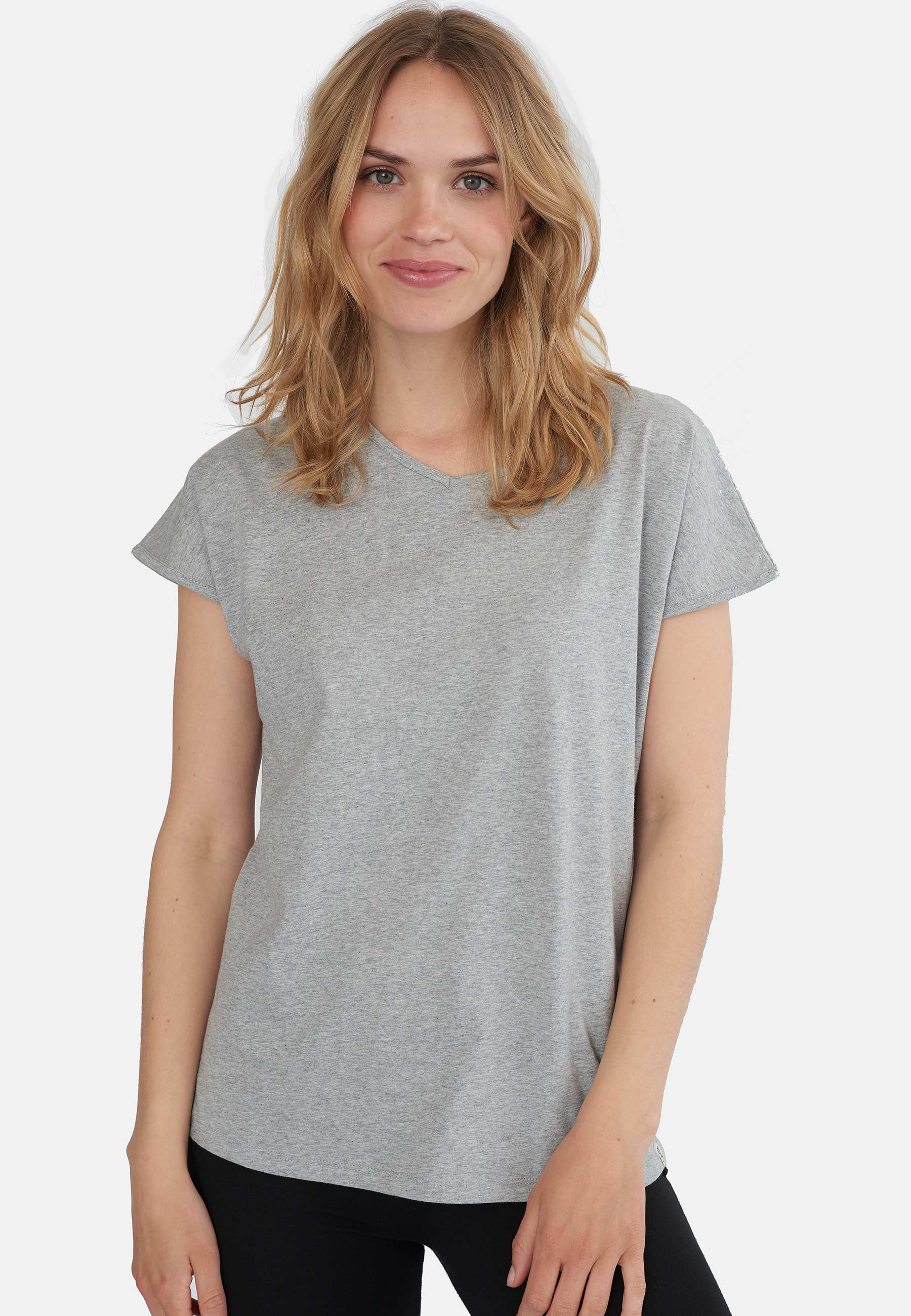 GROBUND Mille t-shirten - den i grå melange