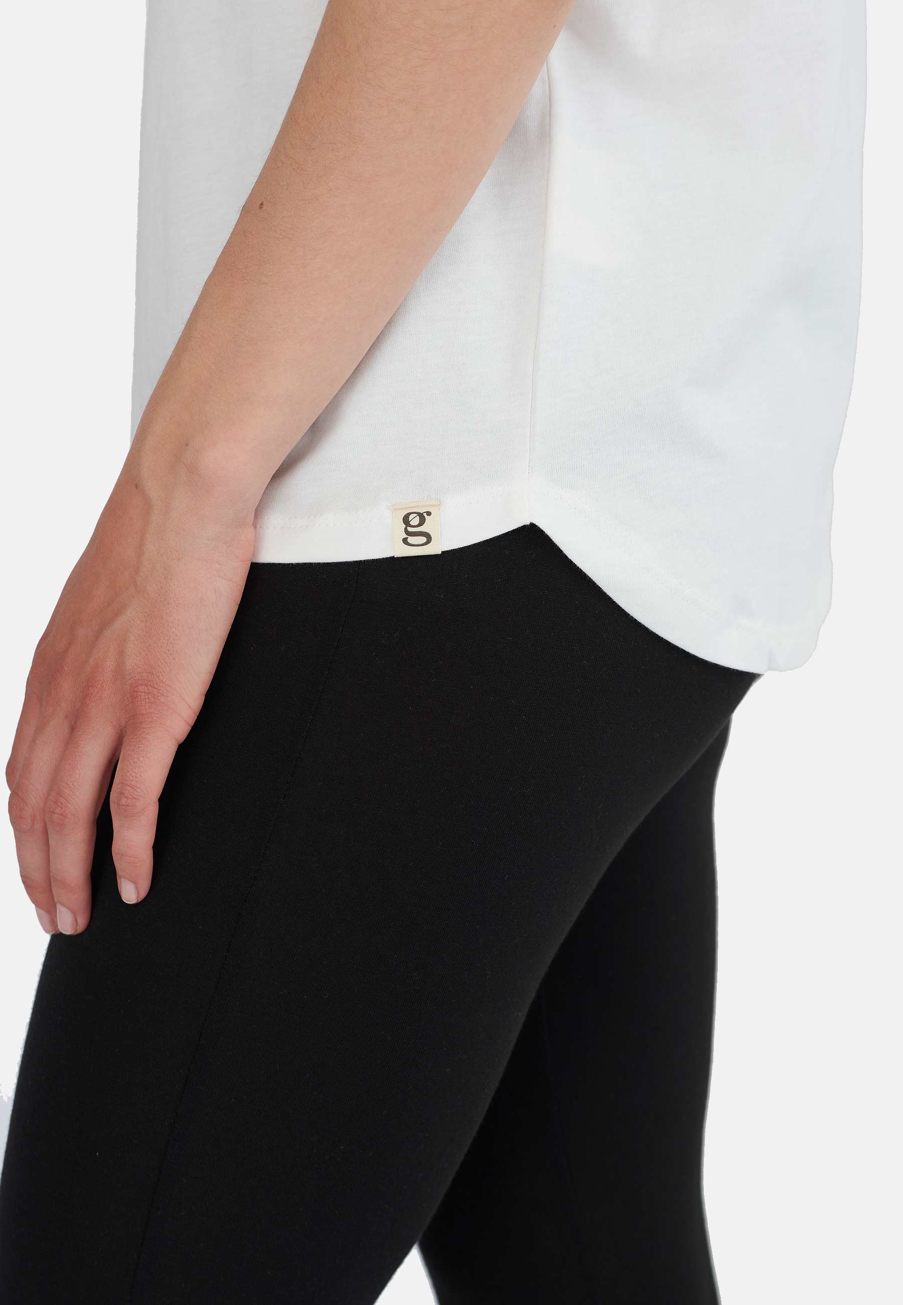 GROBUND Mille t-shirten - den i mælkehvid