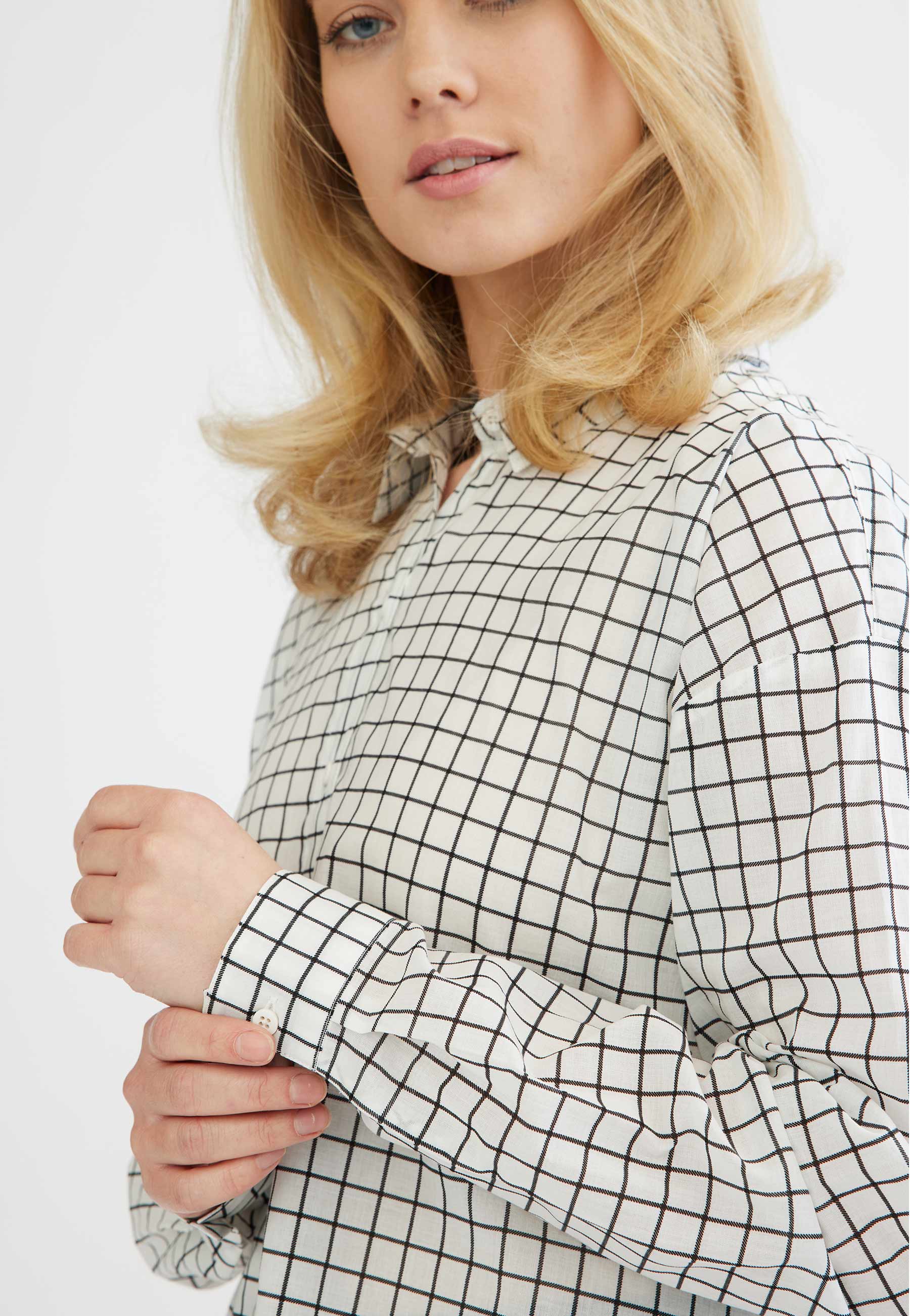 GROBUND Luna skjorten - den oversize med tern