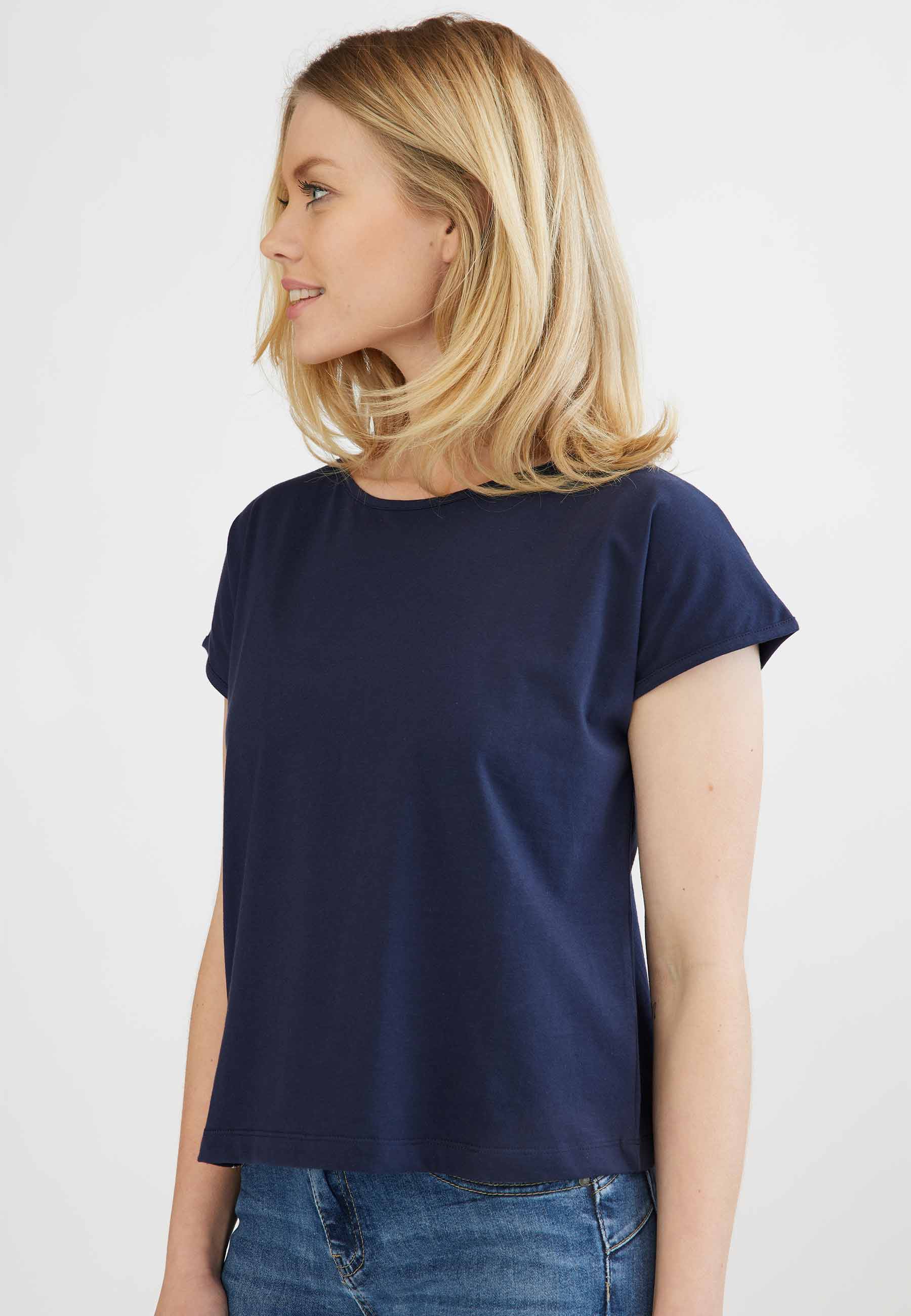 GROBUND Karen t-shirten - den korte i mørkeblå