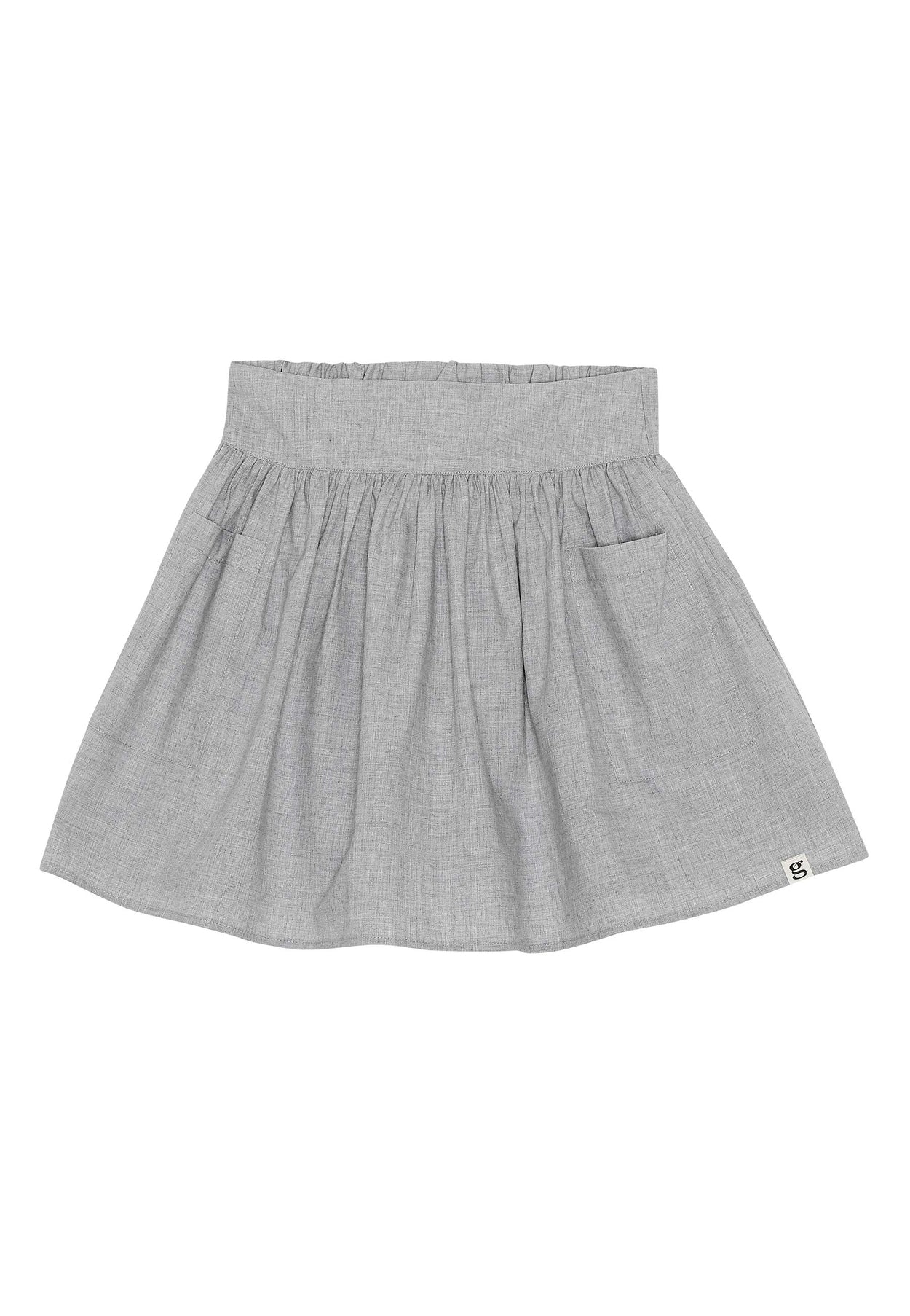 GROBUND Summa nederdelen mini - den i grå melange