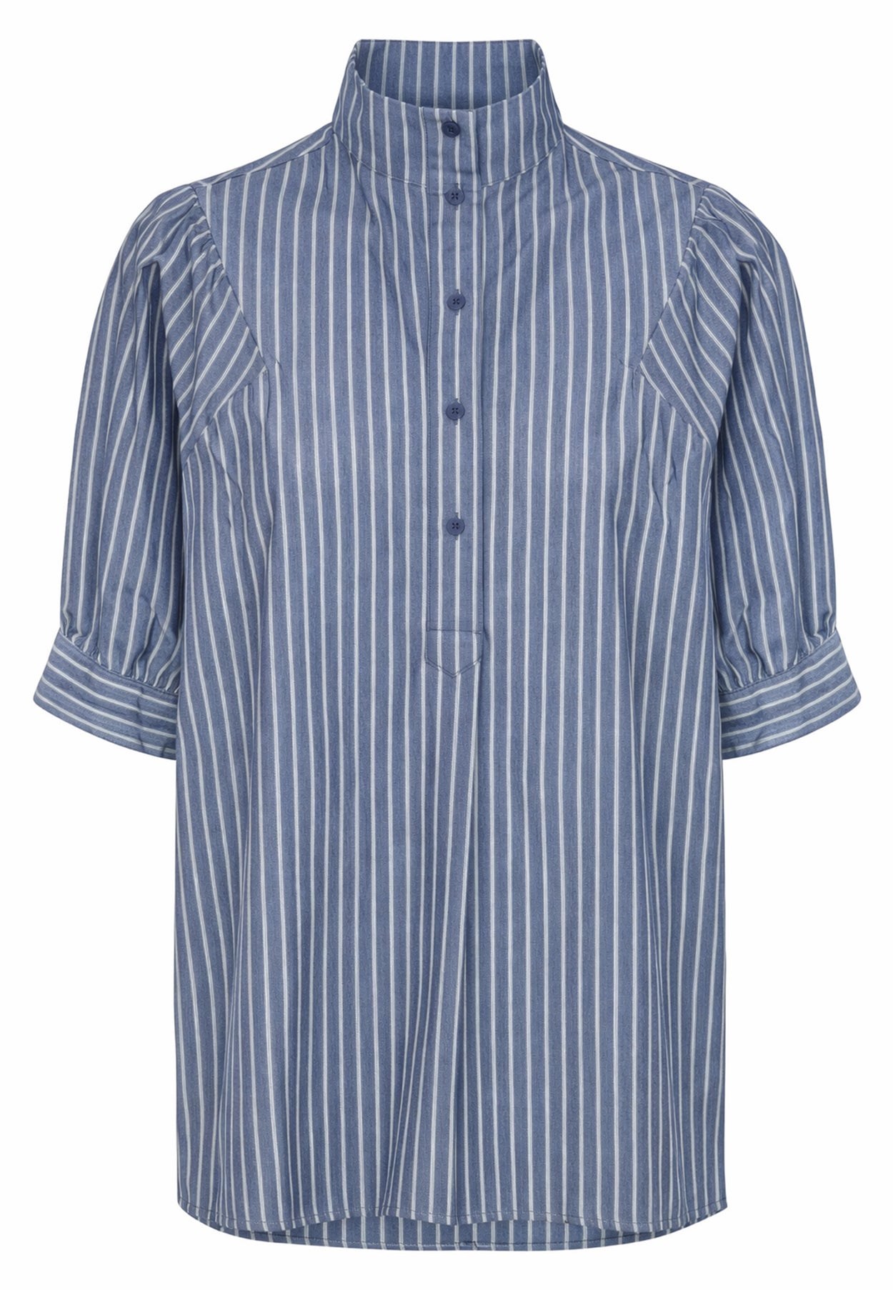GROBUND Flora skjorte - den med korte ærmer i Skagen Striber