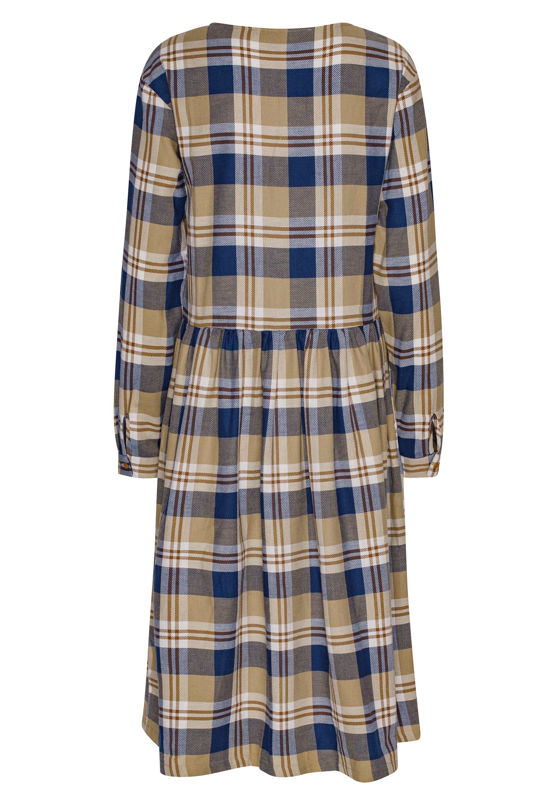 GROBUND Olga kjolen - den i tern sand/blå