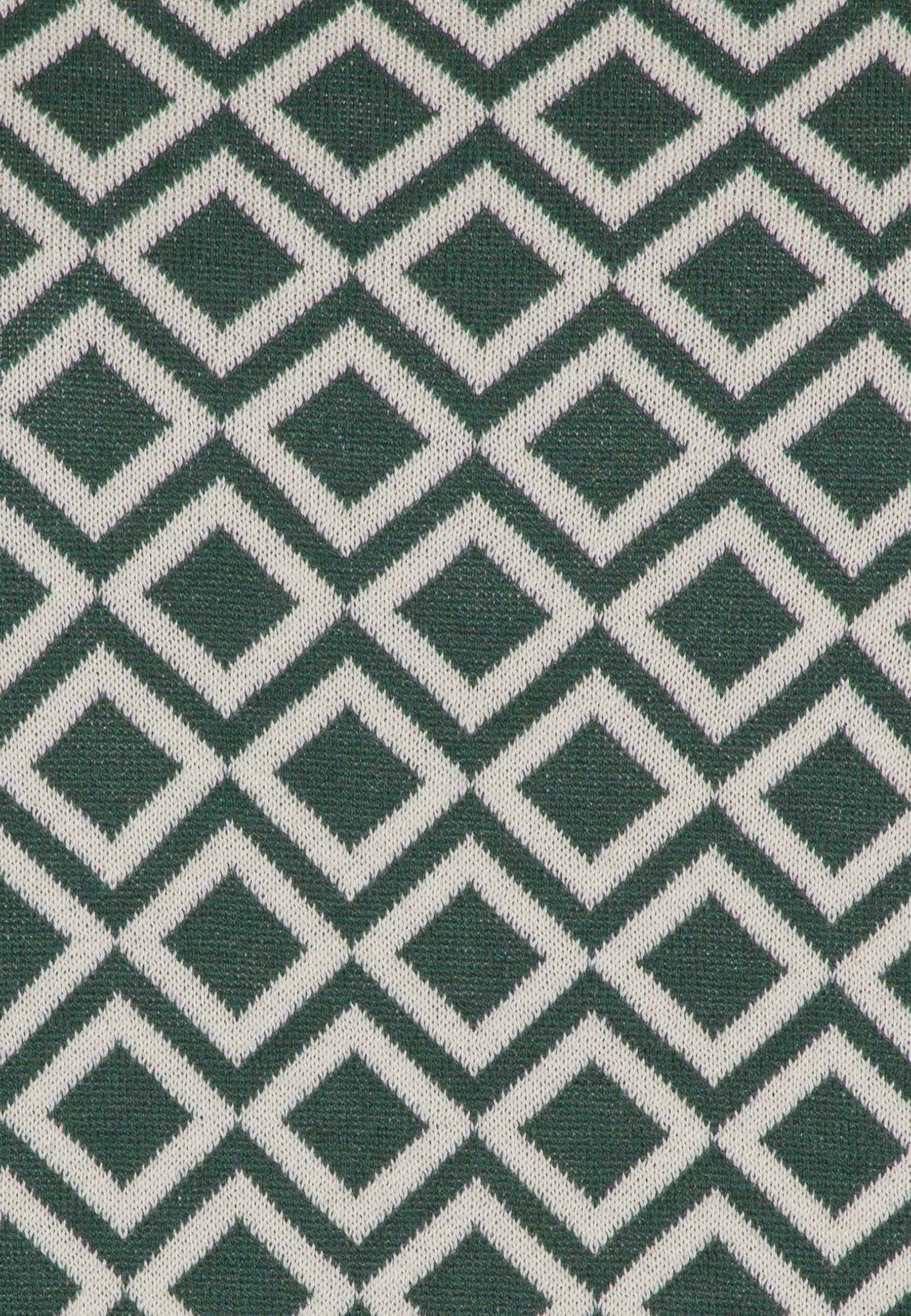 GROBUND Petra strik bluse - den med mønster i grøn