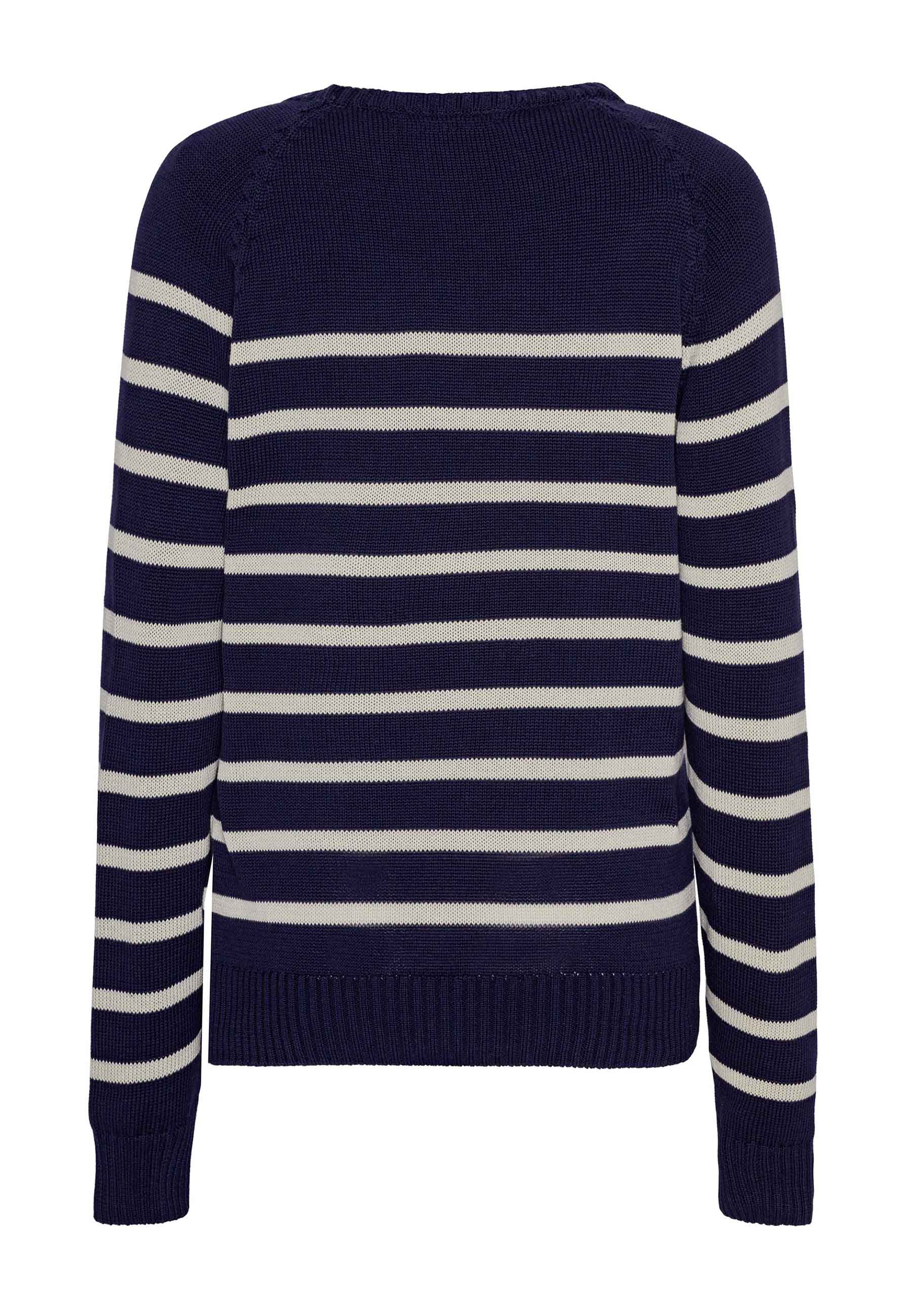 GROBUND Helga strik sweater - den med hvide striber