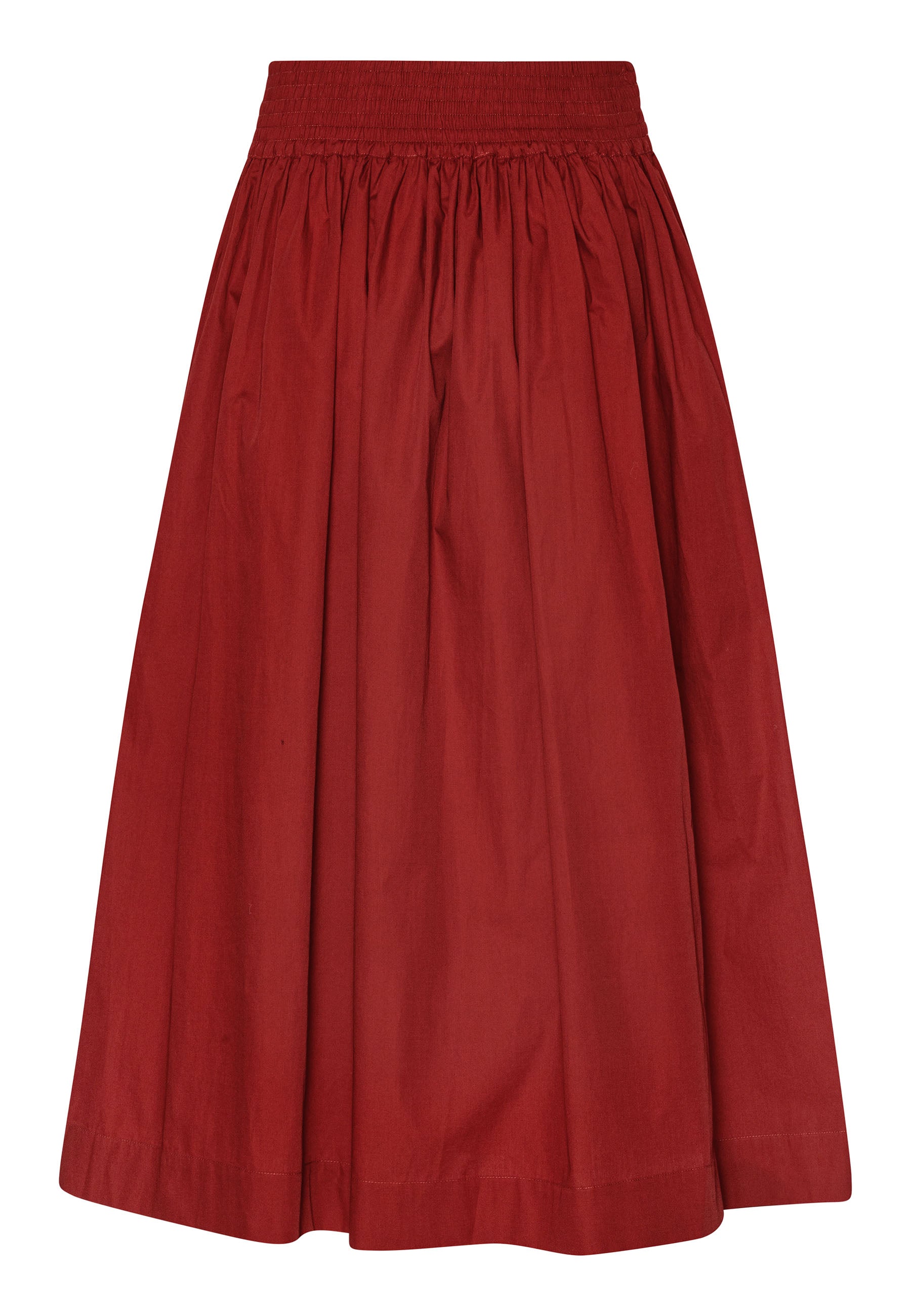 GROBUND Mette nederdel - den lange i vinrød