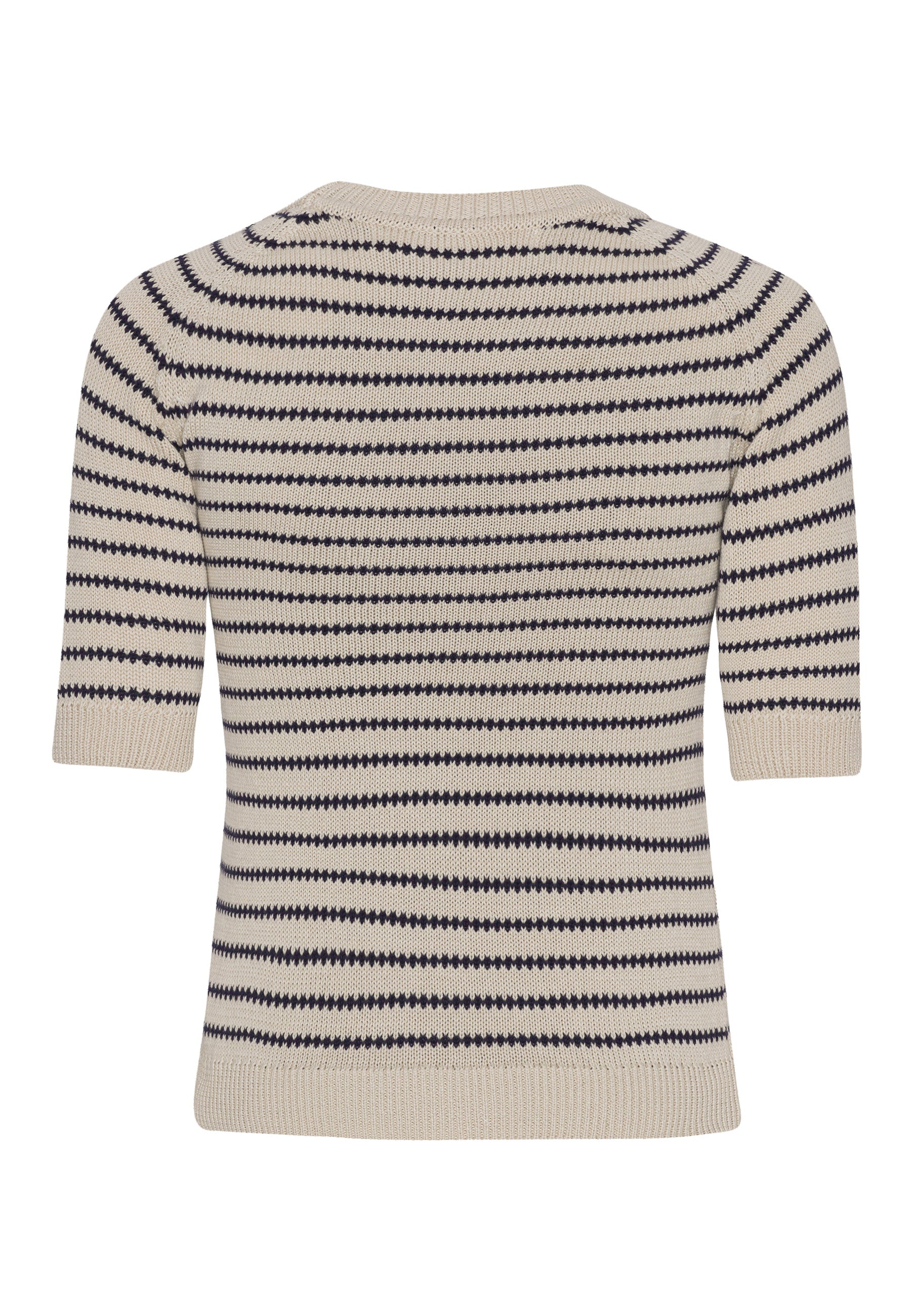 GROBUND Ida strik tee - den med striber i blå