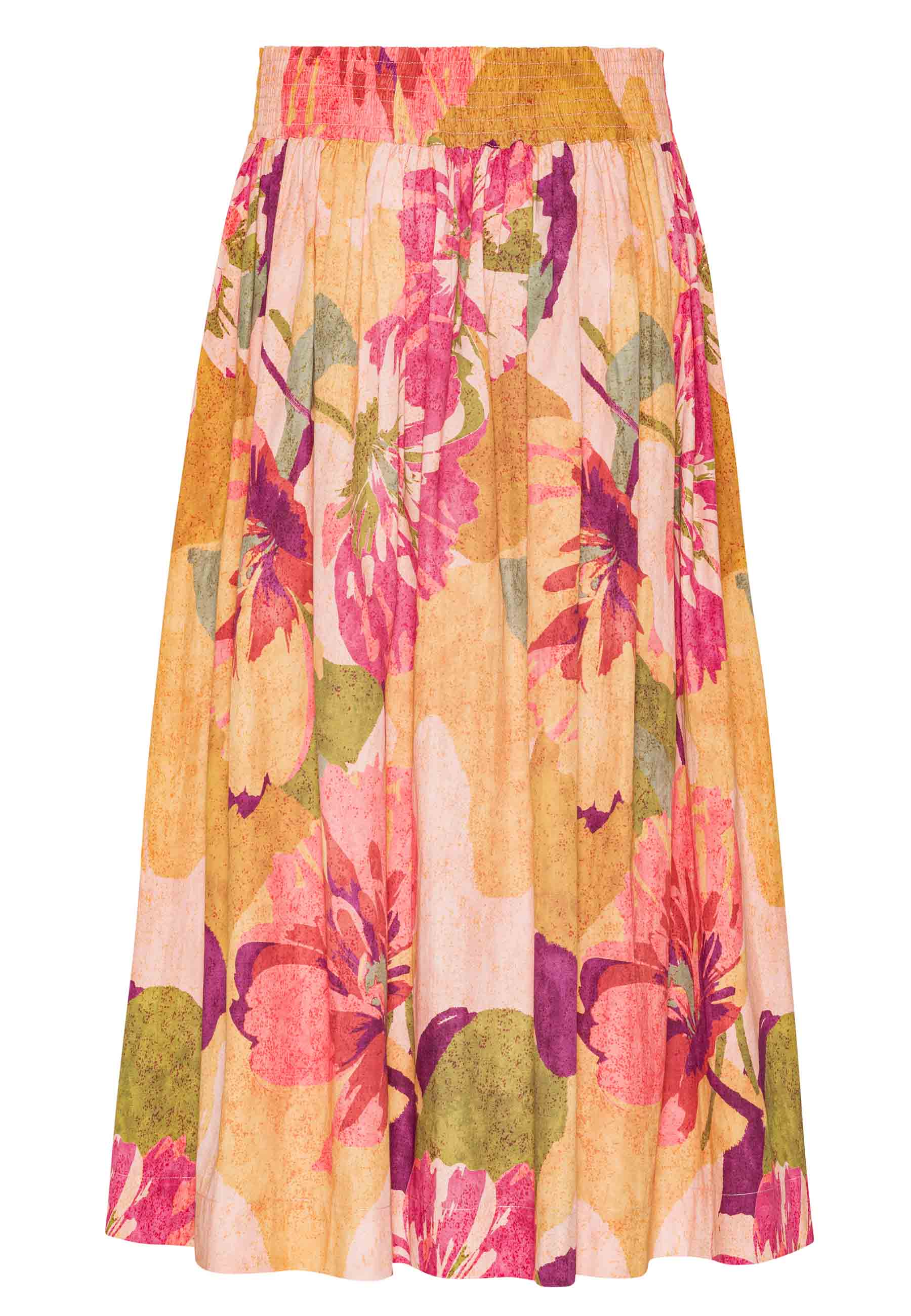 GROBUND Mette nederdel - den lange med store blomster