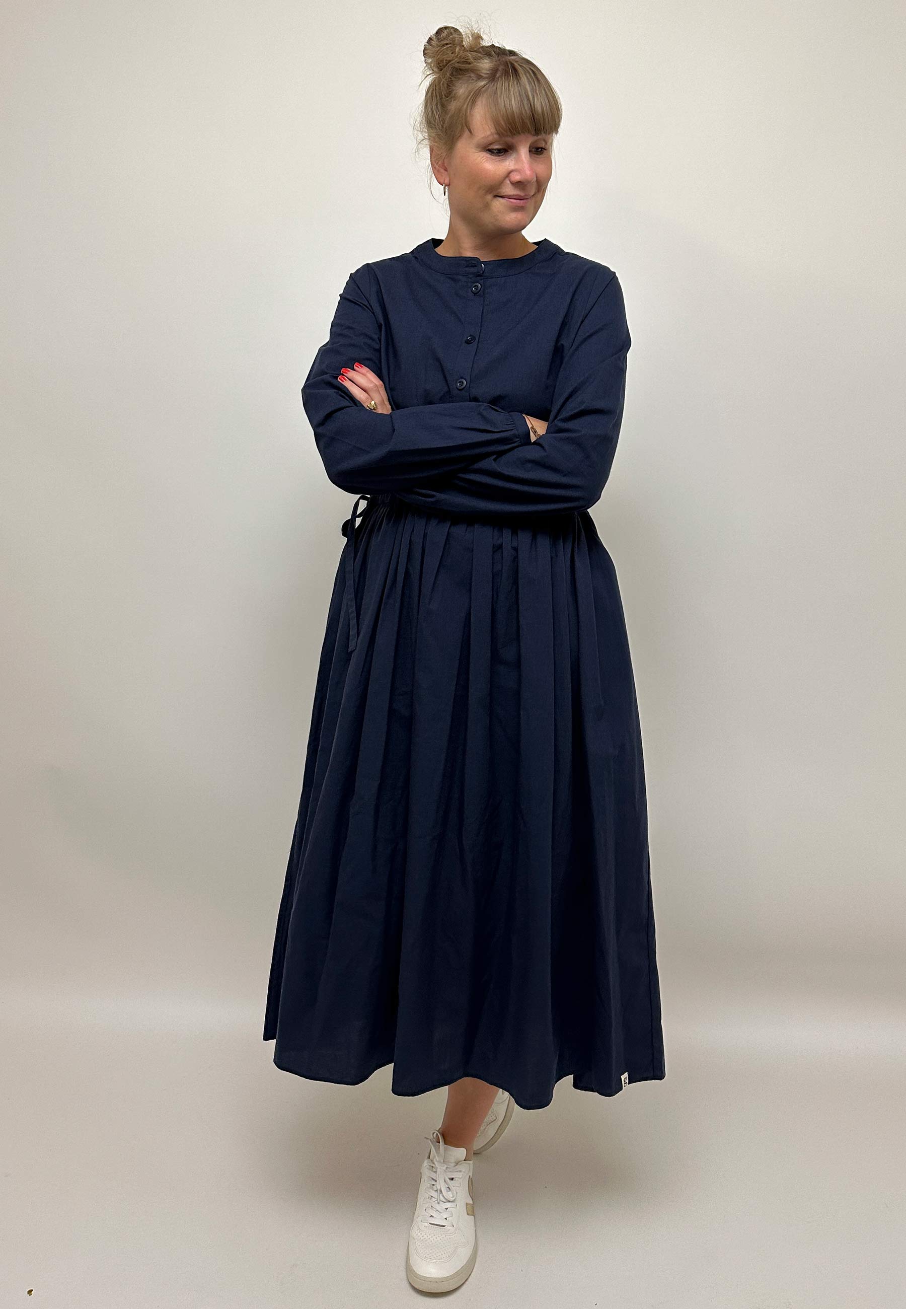 GROBUND Agnete kjolen - den i mørkeblå melange