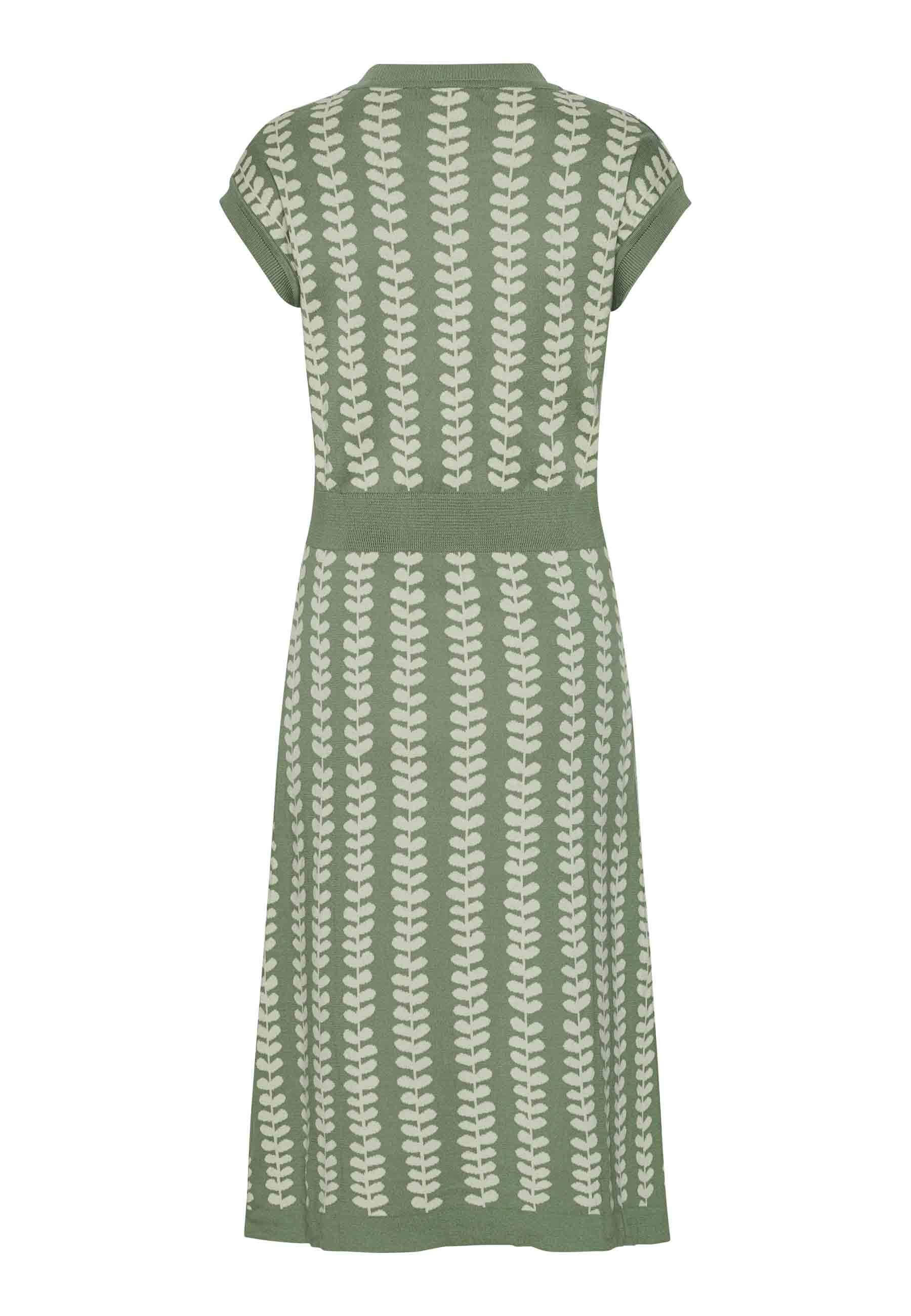 GROBUND Alma kjolen - den i salvie-grøn med blade