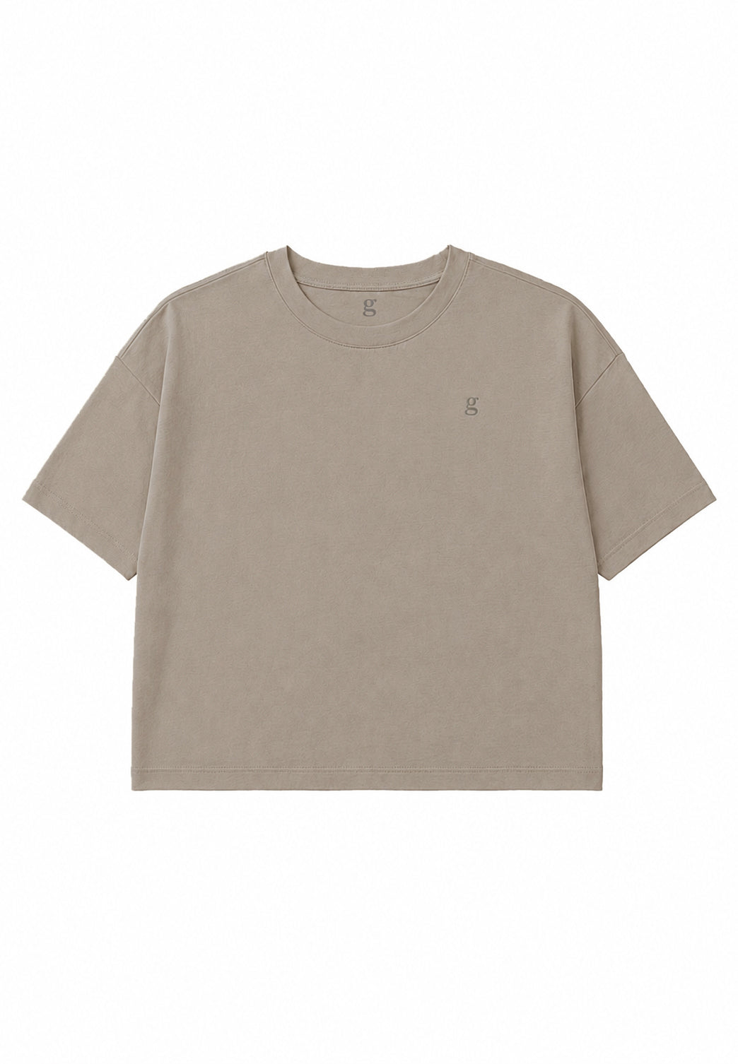 GROBUND Kamilla tee - den boxy i Truffle