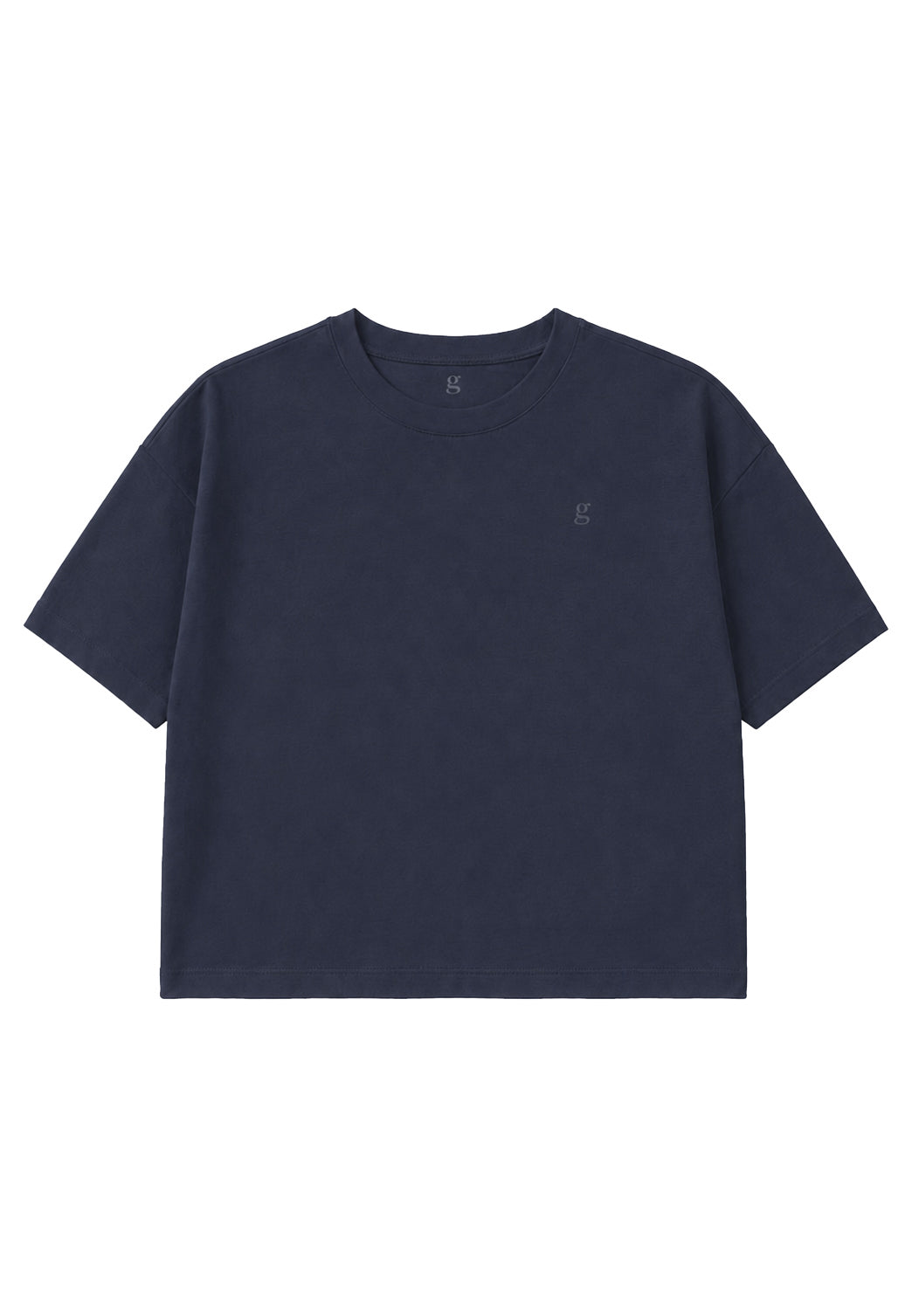 GROBUND Kamilla tee - den boxy i mørk navy
