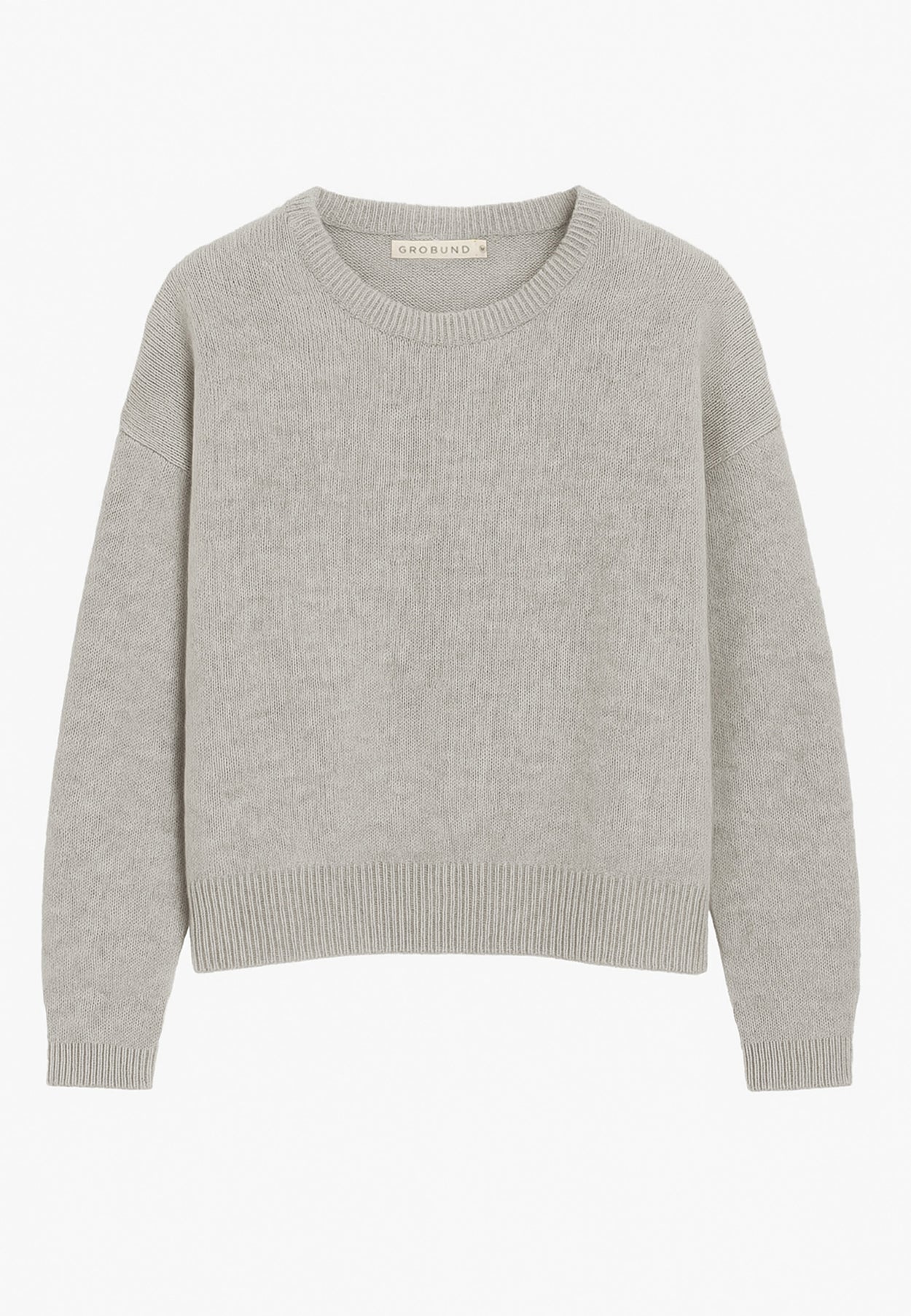 GROBUND Laura uld bluse - den i beige melange