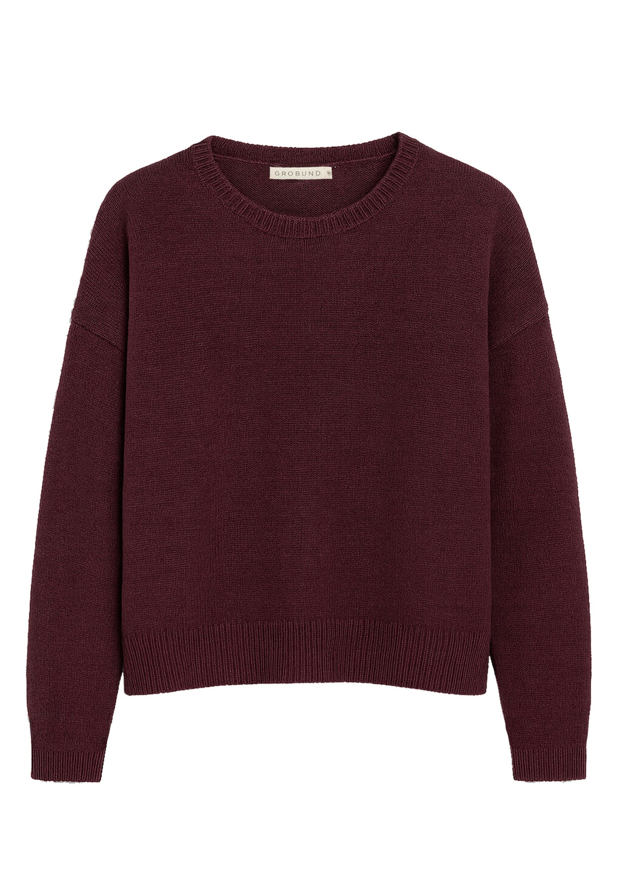 GROBUND Laura uld bluse - den i bordeaux melange