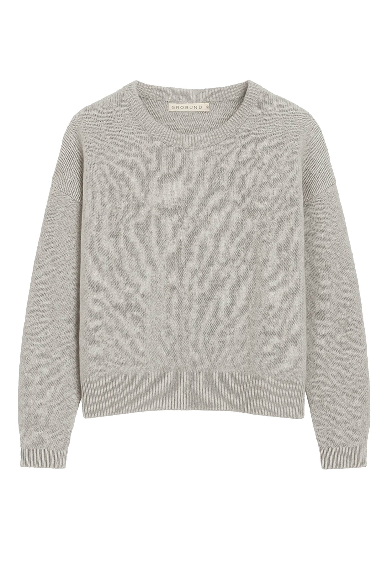 GROBUND Laura uld bluse - den i beige melange