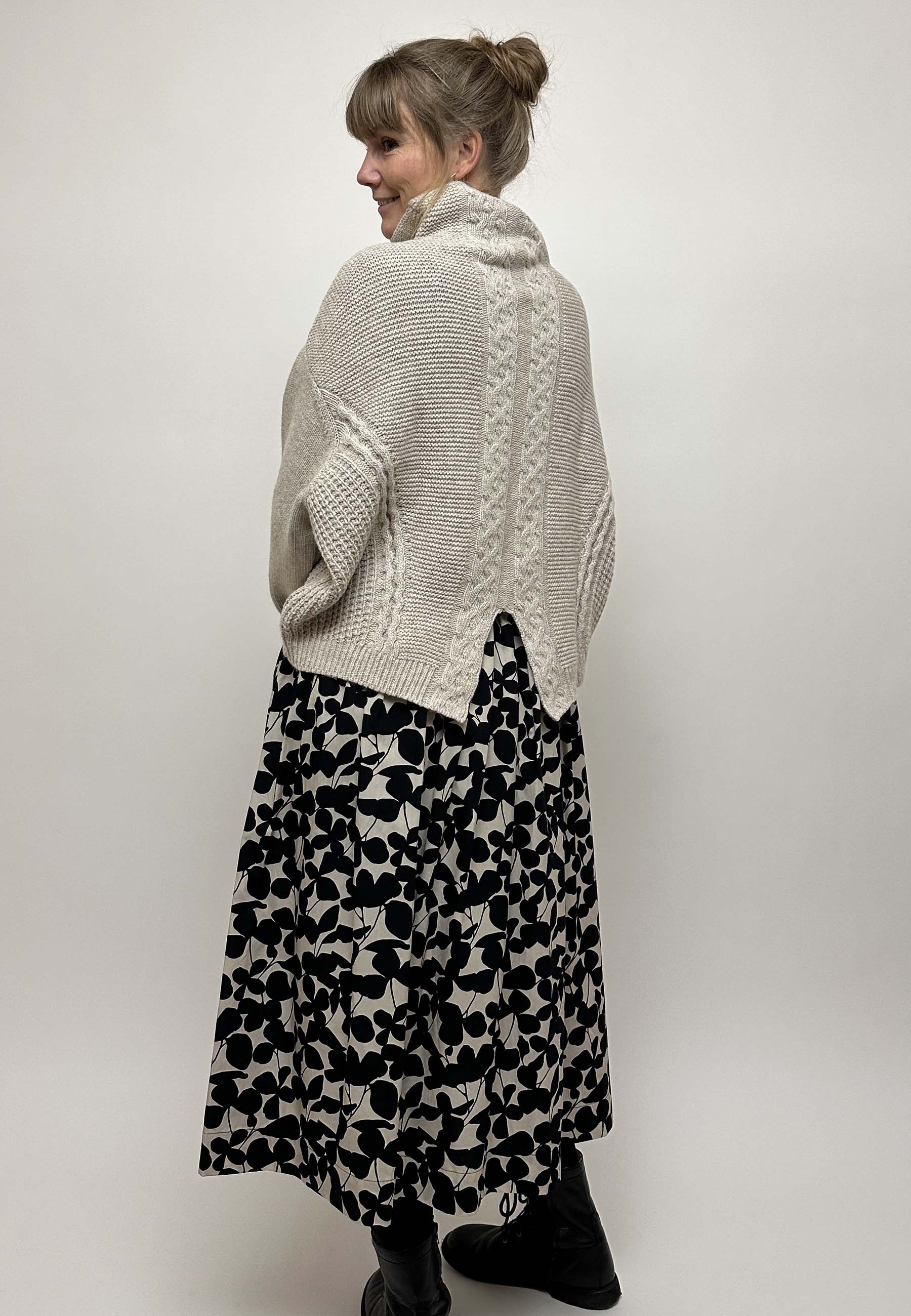 GROBUND Hermione sweater - den beige melange