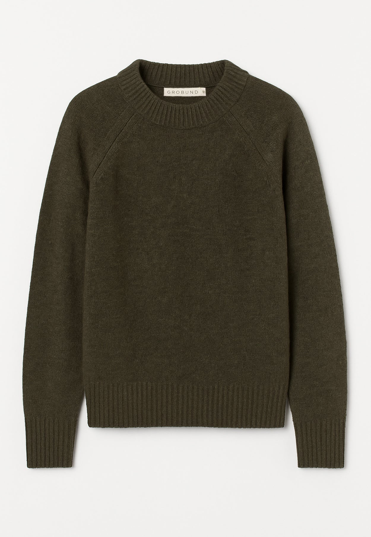 GROBUND Beate uld bluse - den i olivengrøn