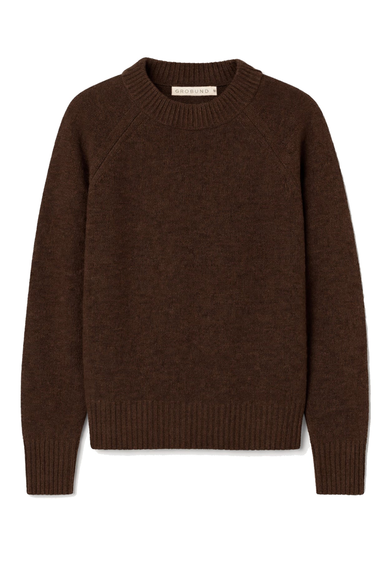 GROBUND Beate uld bluse - den i mocca brun