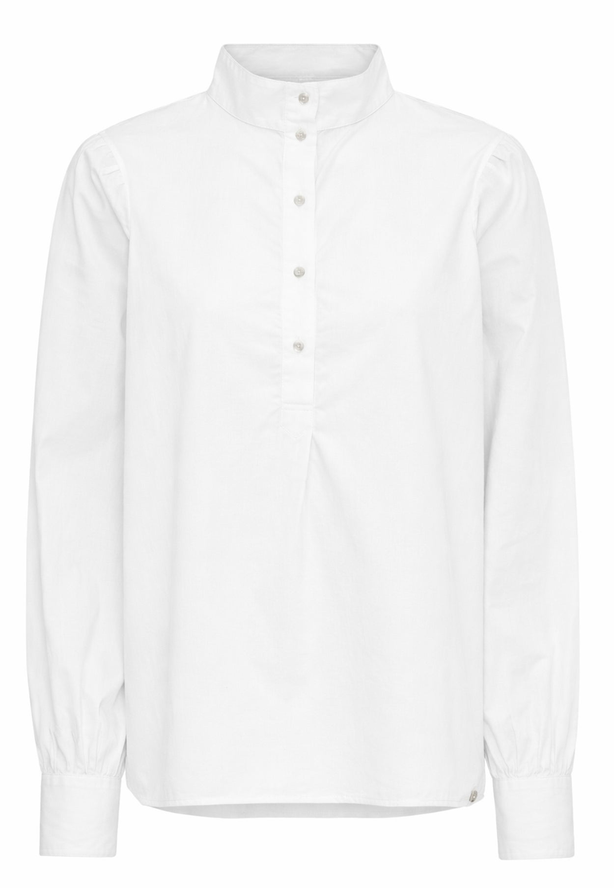 GROBUND Sonja skjorten - den med høj krave i hvid