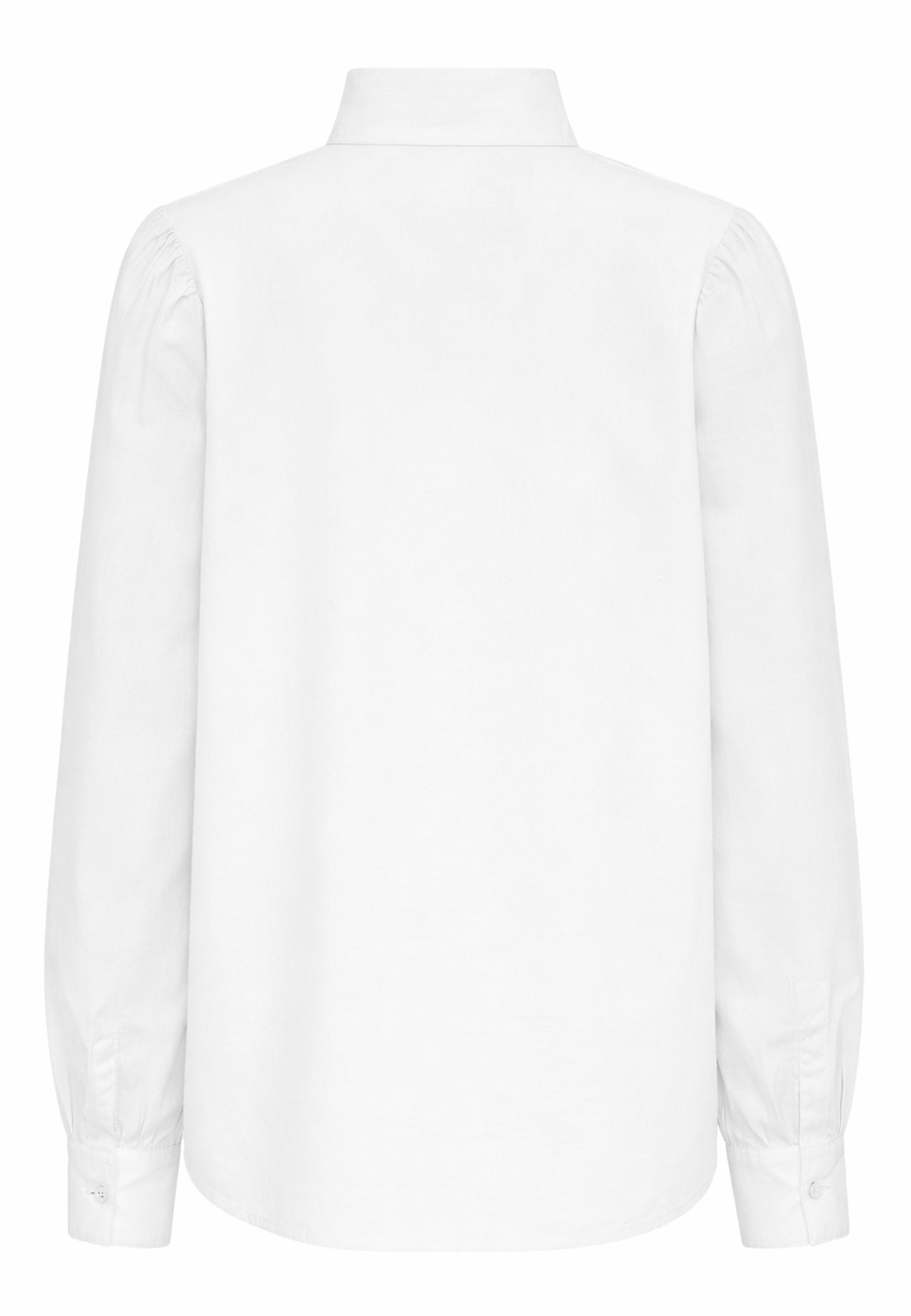 GROBUND Sonja skjorten - den med høj krave i hvid