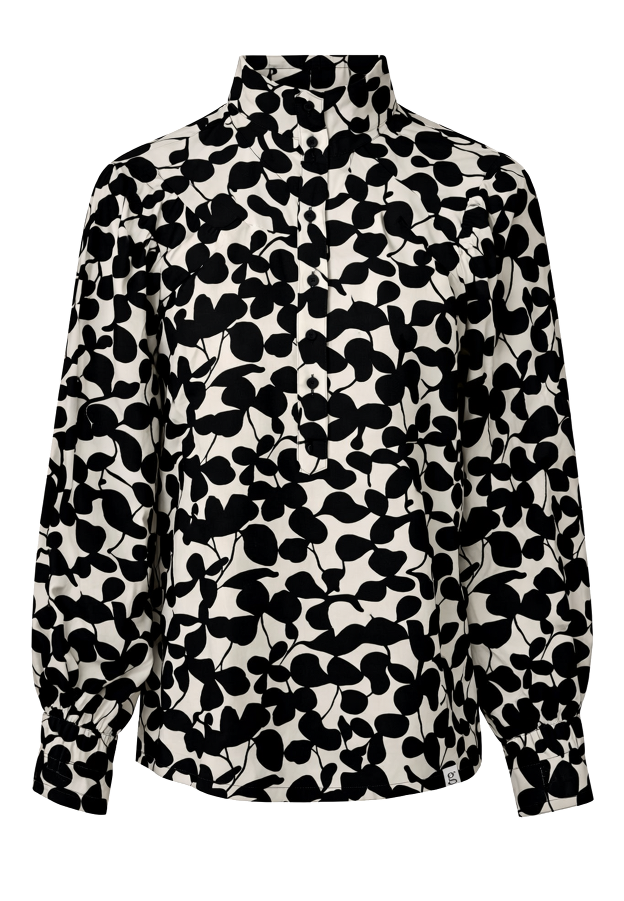 GROBUND Sonja skjorten - den med høj krave i night flower print