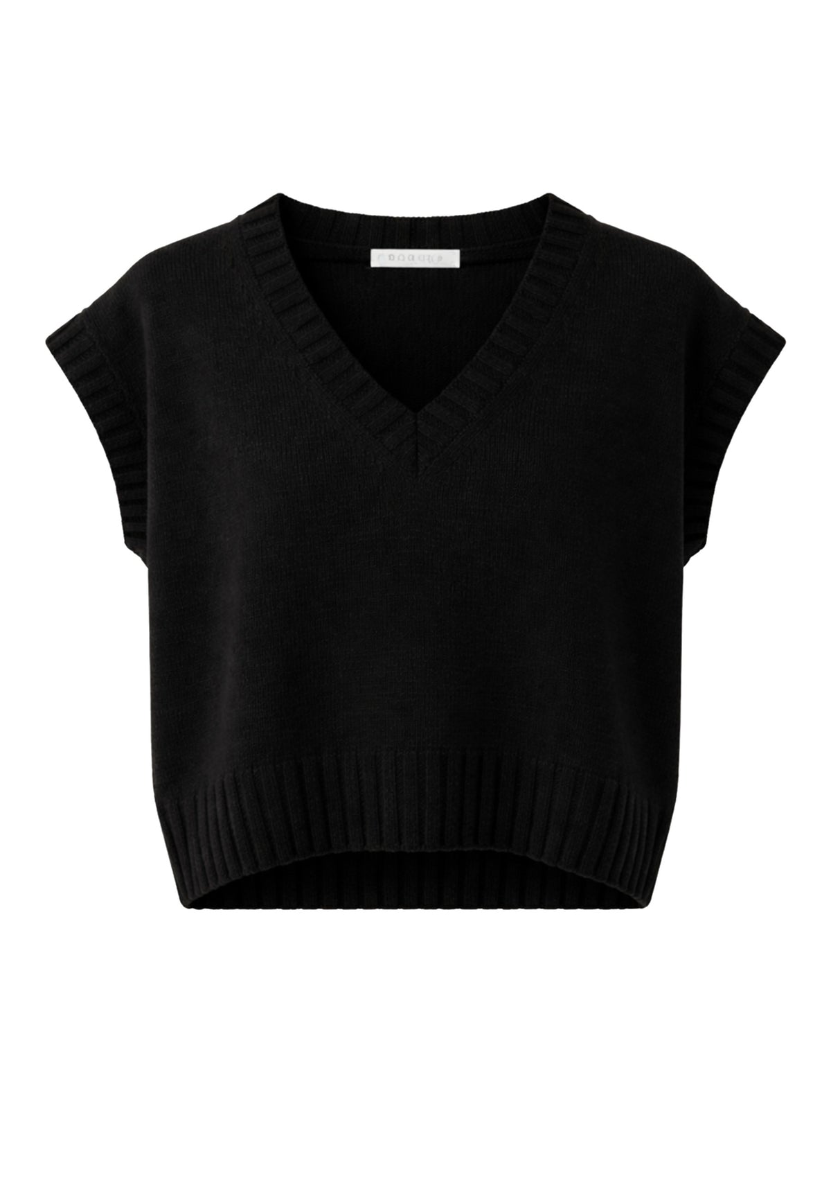 Gry uldstrik | Sort - GOTS