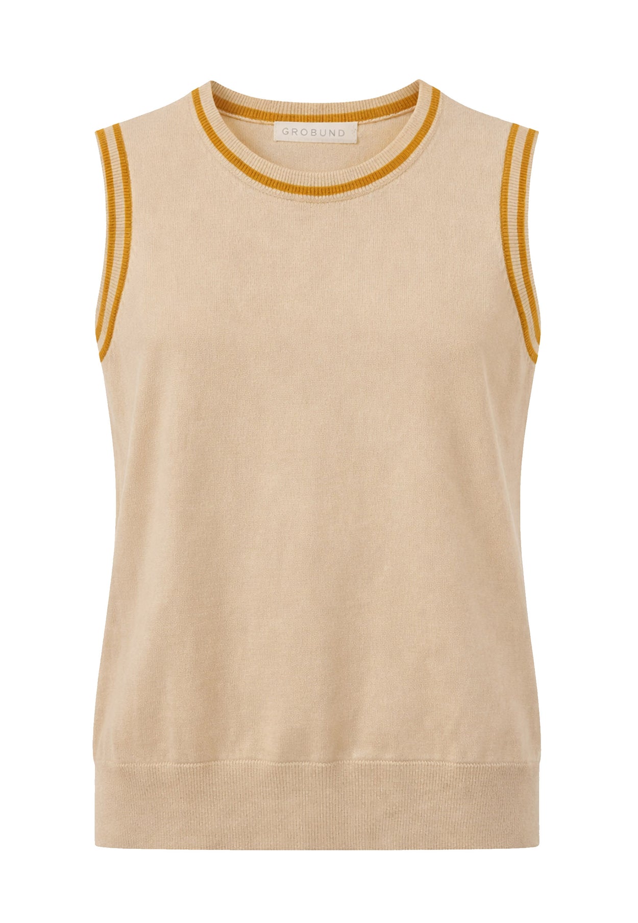GROBUND Victoria top - den i beige