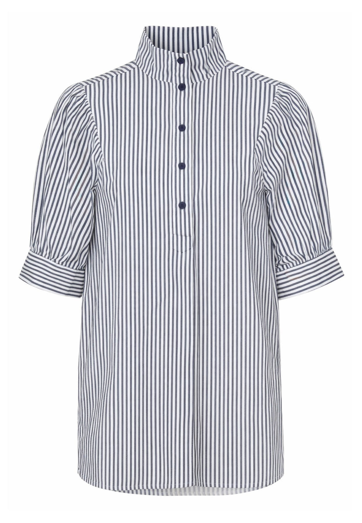GROBUND Flora skjorte - den med korte ærmer med Oxford-striber
