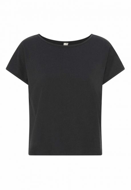 GROBUND Karen t-shirten - den korte i koksgrå
