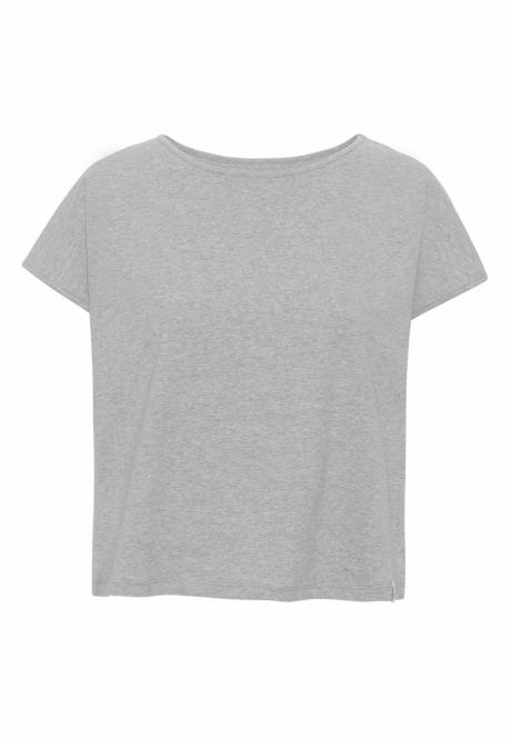 GROBUND Karen t-shirten - den korte i grå melange