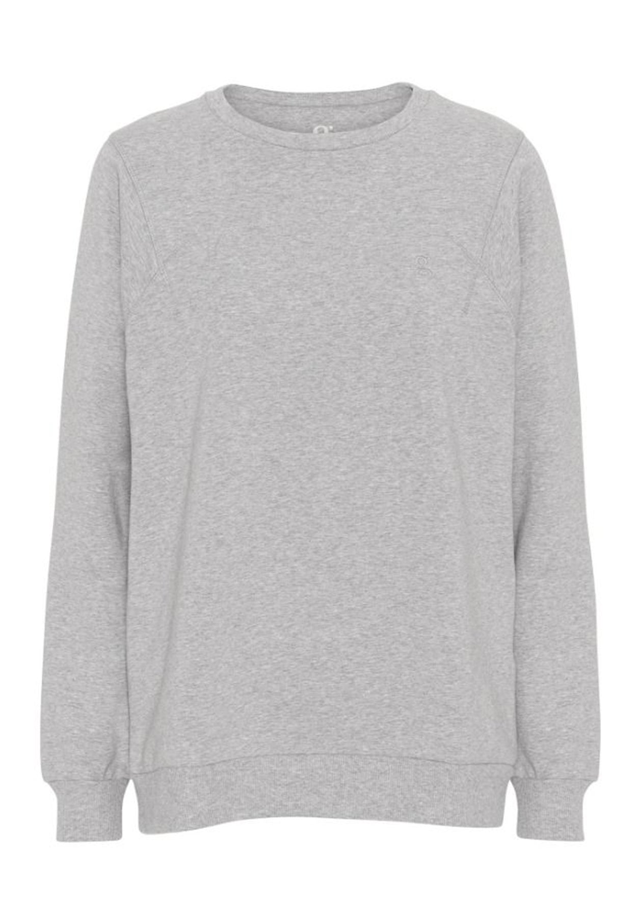 GROBUND Sava sweatshirten - den oversize i grå melange
