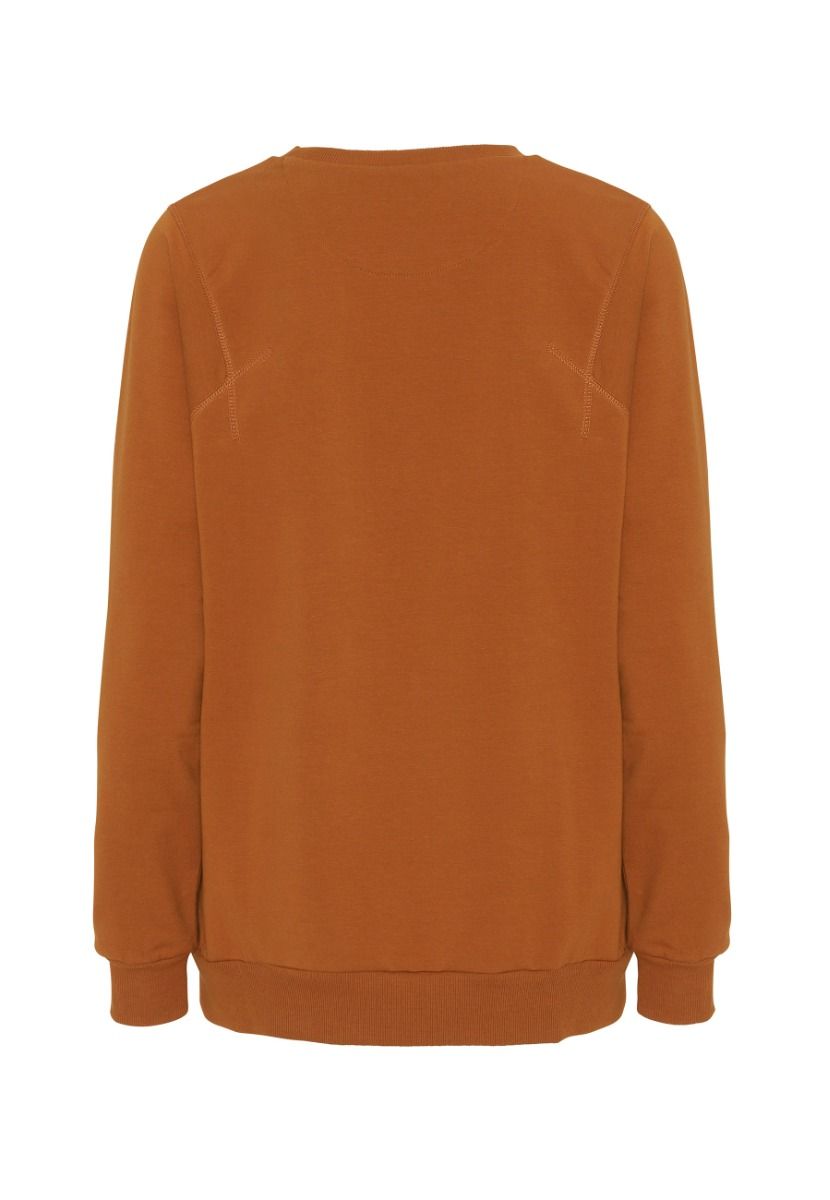 GROBUND Sava sweatshirten - den oversize i brændt orange