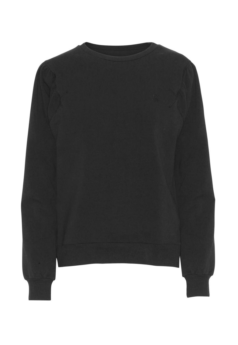 GROBUND Signe sweatshirten - den med flotte ærmer i sort