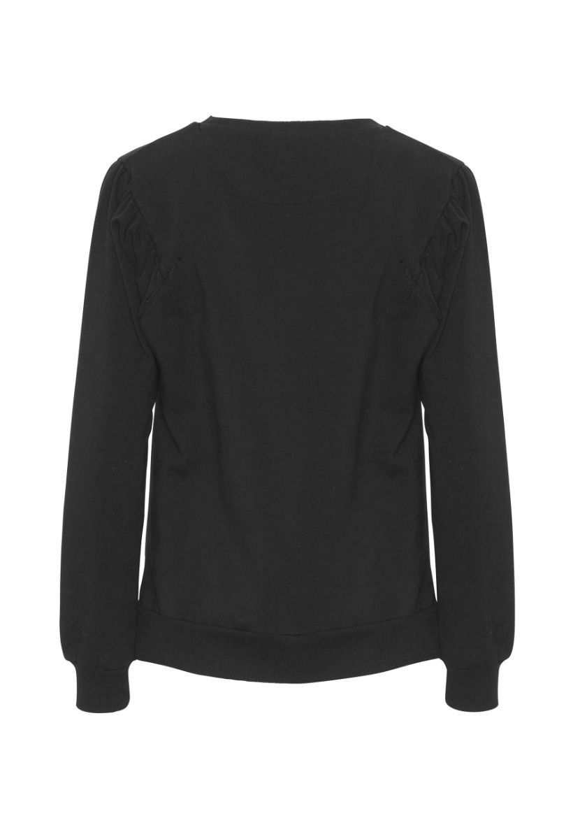 GROBUND Signe sweatshirten - den med flotte ærmer i sort