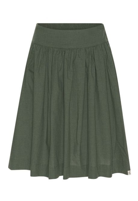 GROBUND Svala nederdelen - den korte i grøn melange