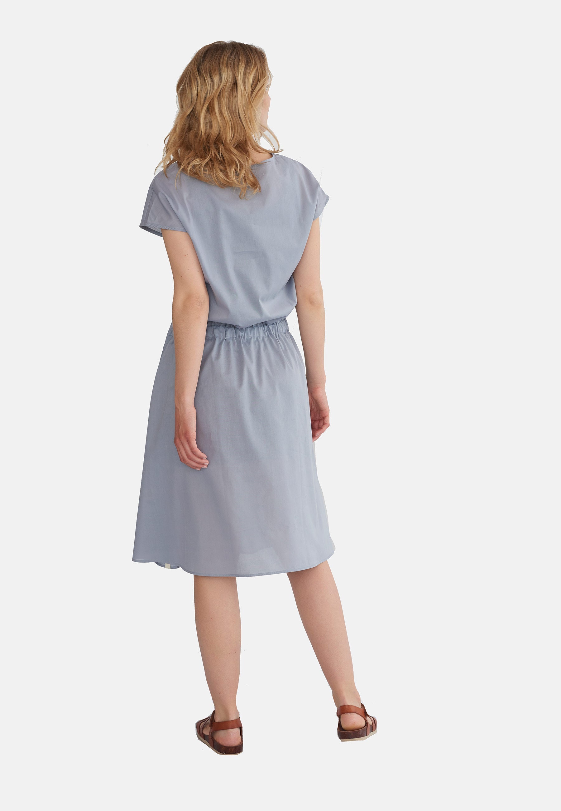 GROBUND Lilli kjolen – den med lommer i himmelgrå