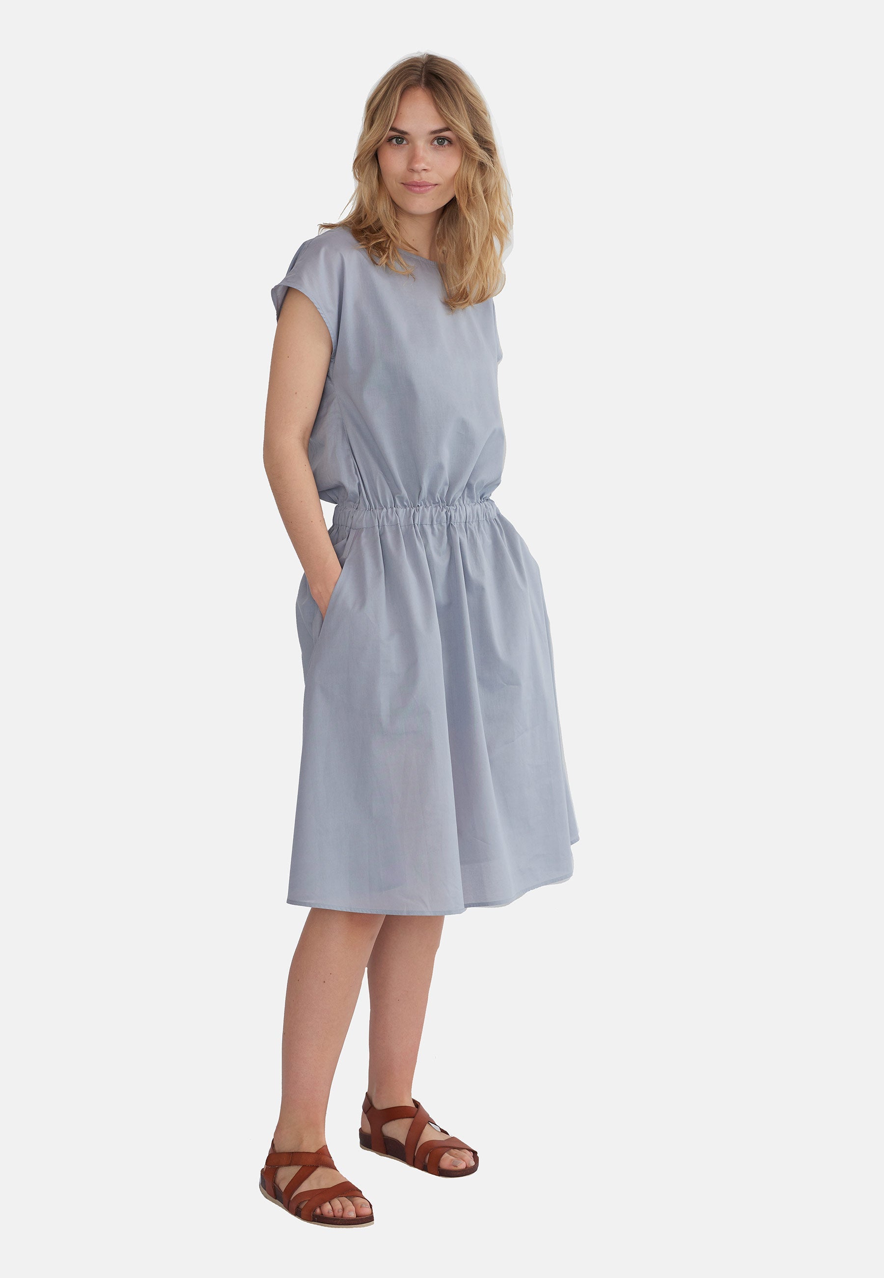 GROBUND Lilli kjolen – den med lommer i himmelgrå