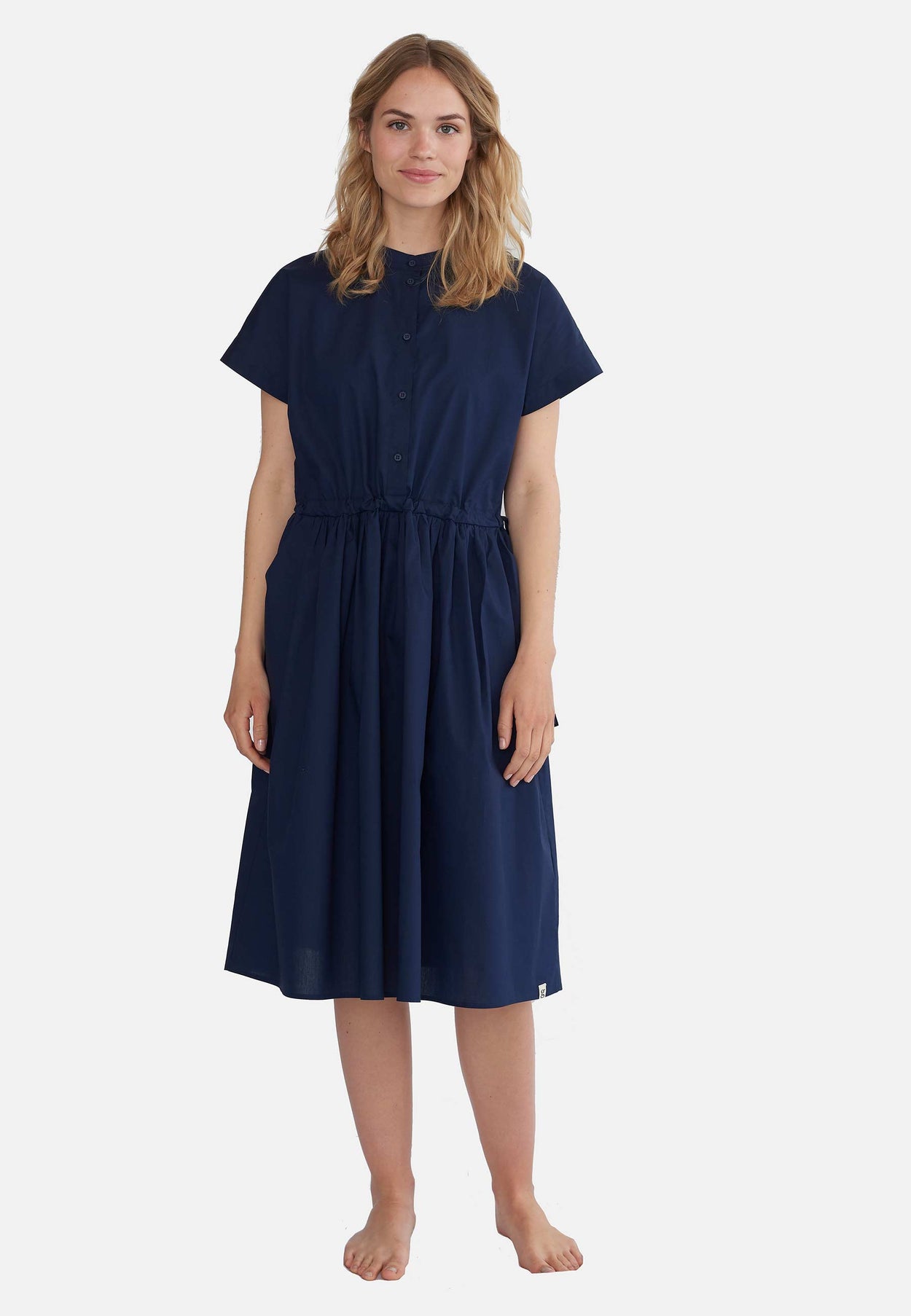 GROBUND Vigga kjolen - den med knapper i midnatsblå