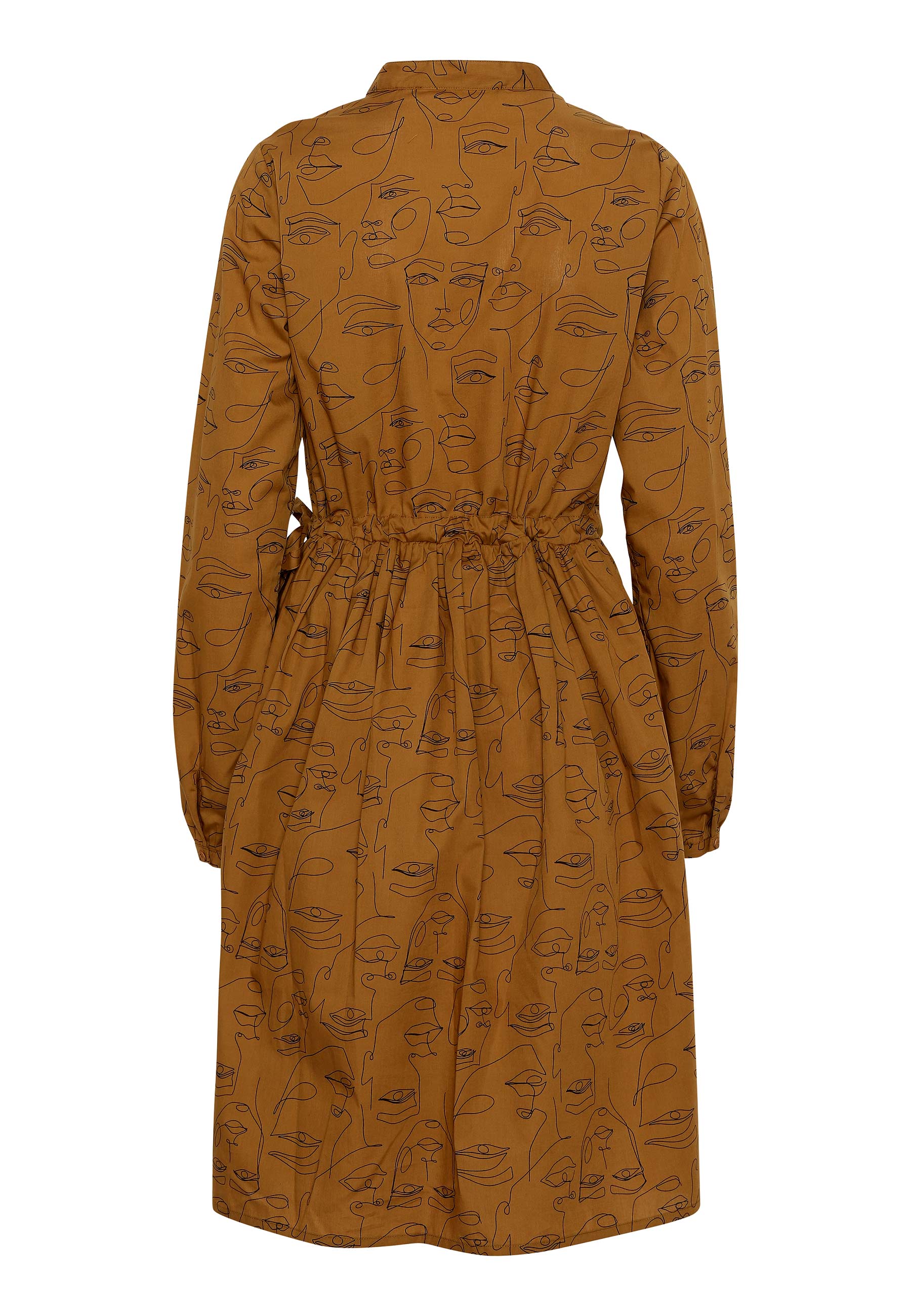 GROBUND Sigga kjolen - den med knapper i cognac