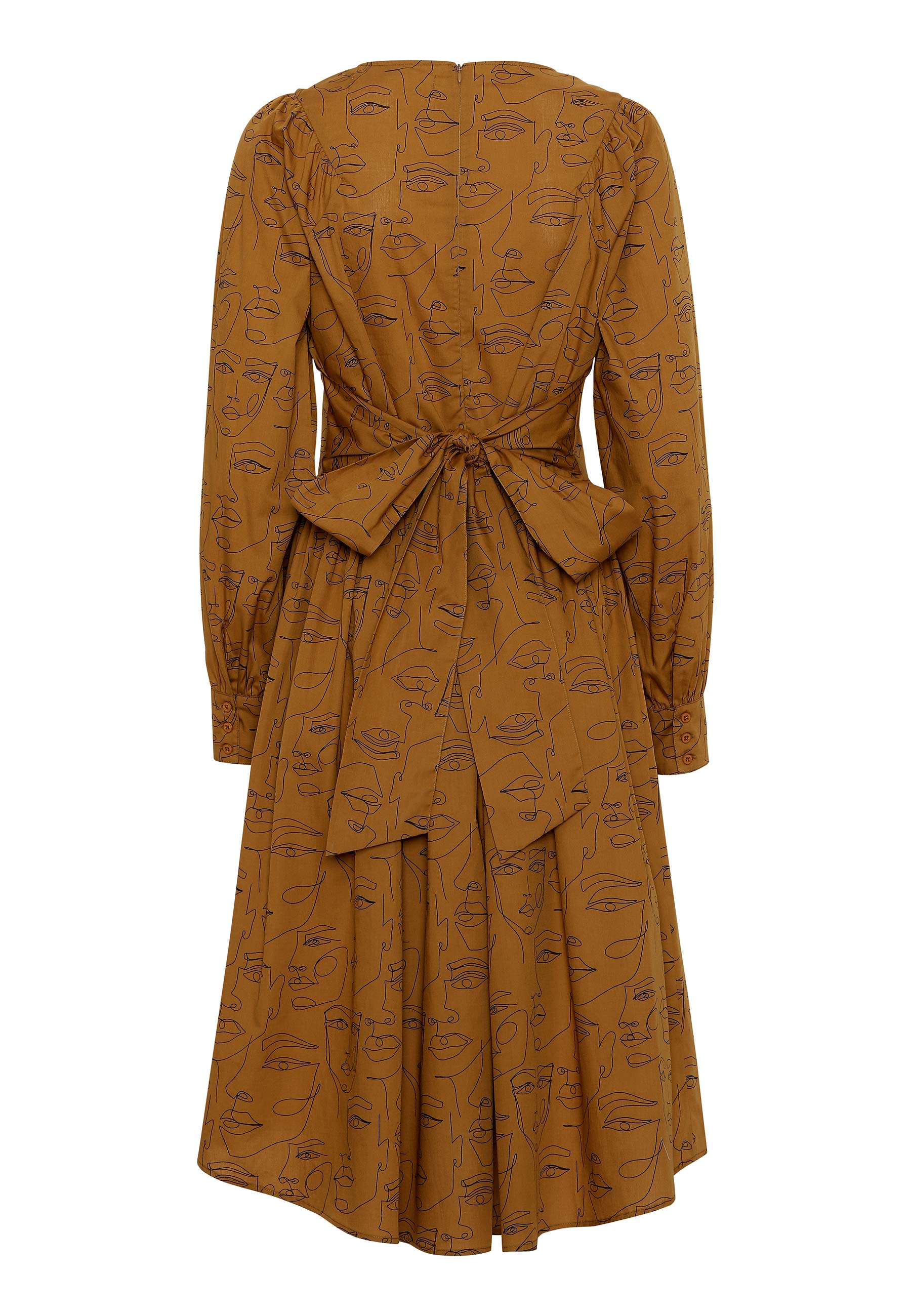 GROBUND Sibyl kjolen - den med det brede bindebånd