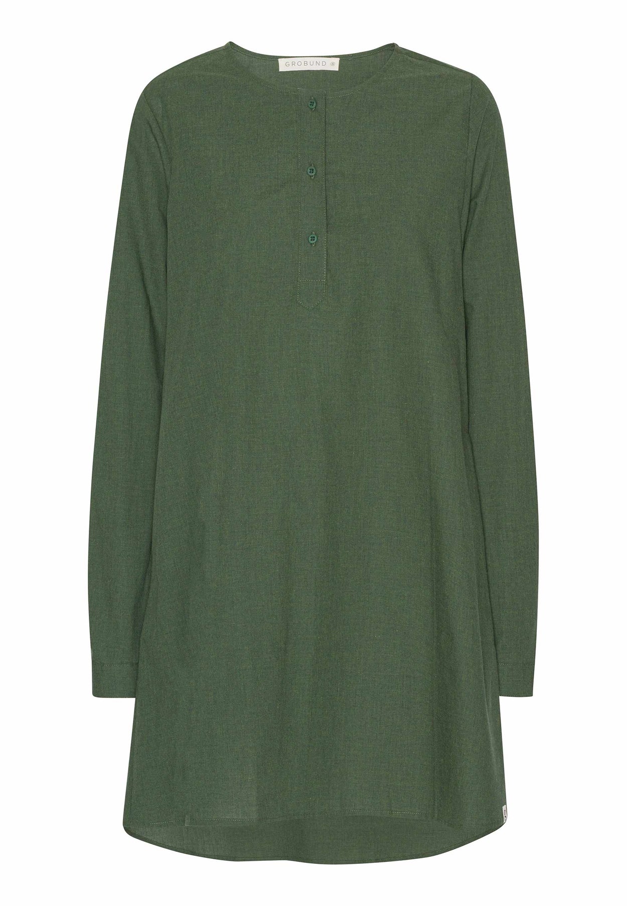 GROBUND Johanne kjole - den i grøn melange